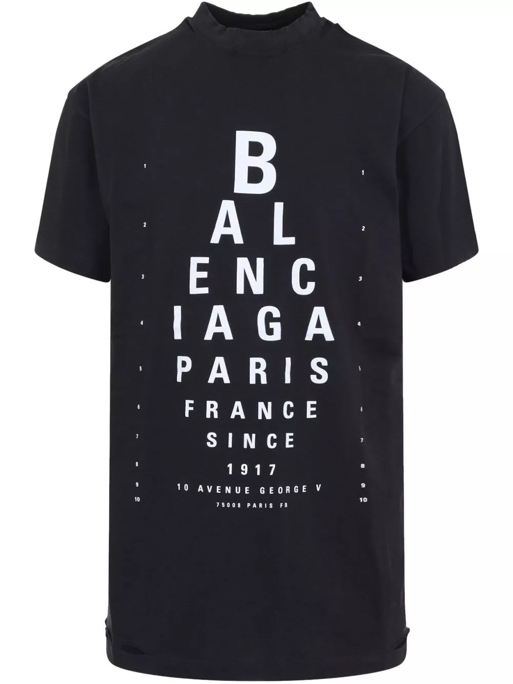 T-shirt optical in cotone di Balenciaga