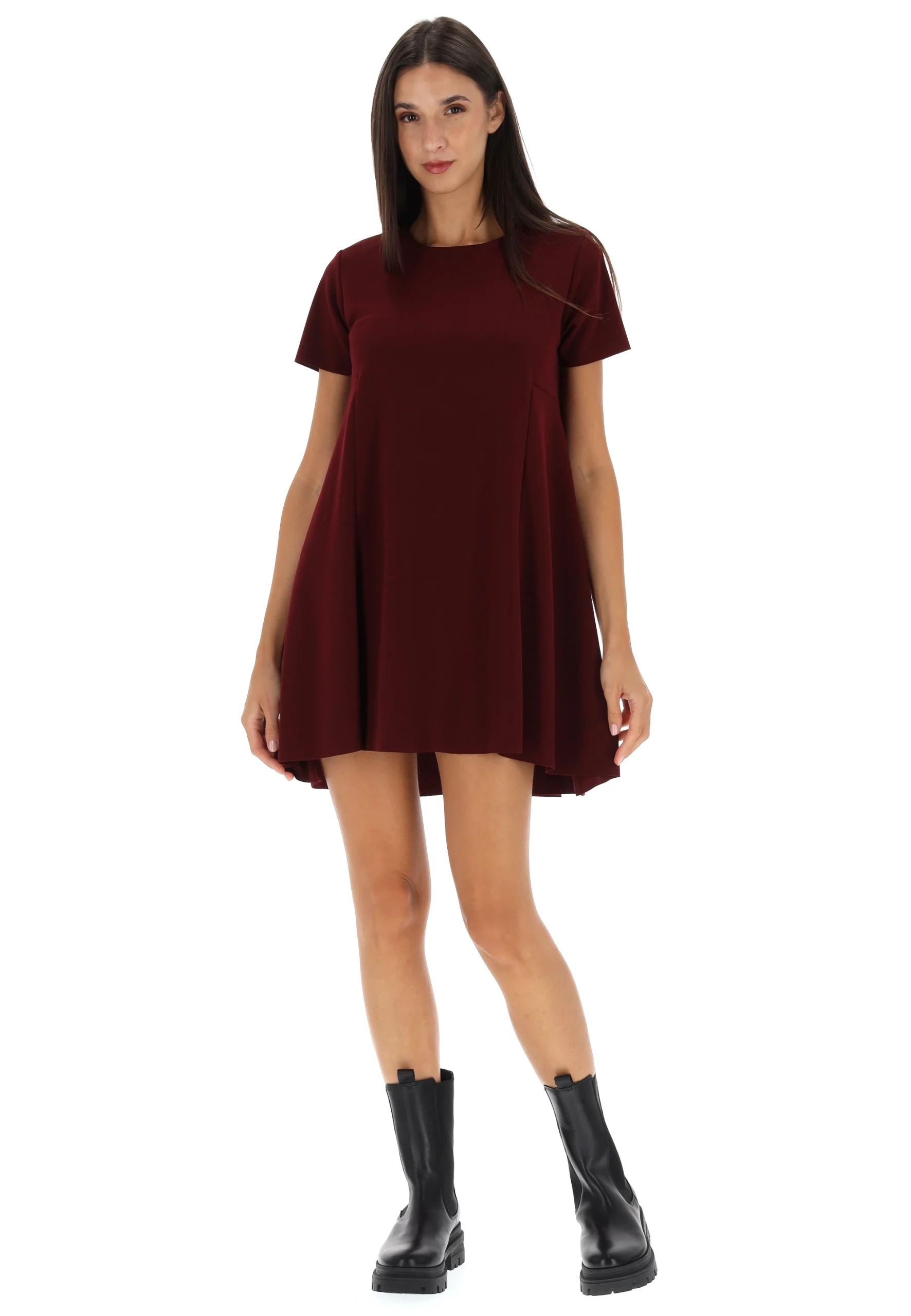 Vestito corto èks svasato art. 97005