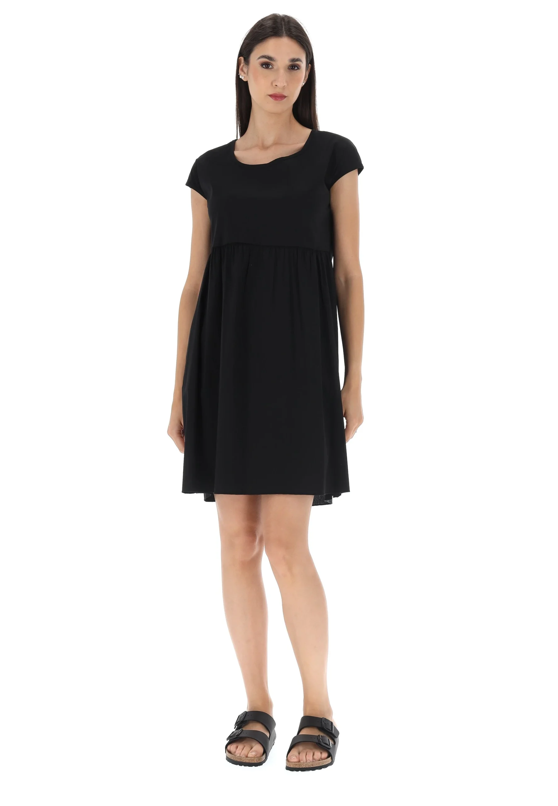 Abito èks in misto cotone con fiocchi sul retro