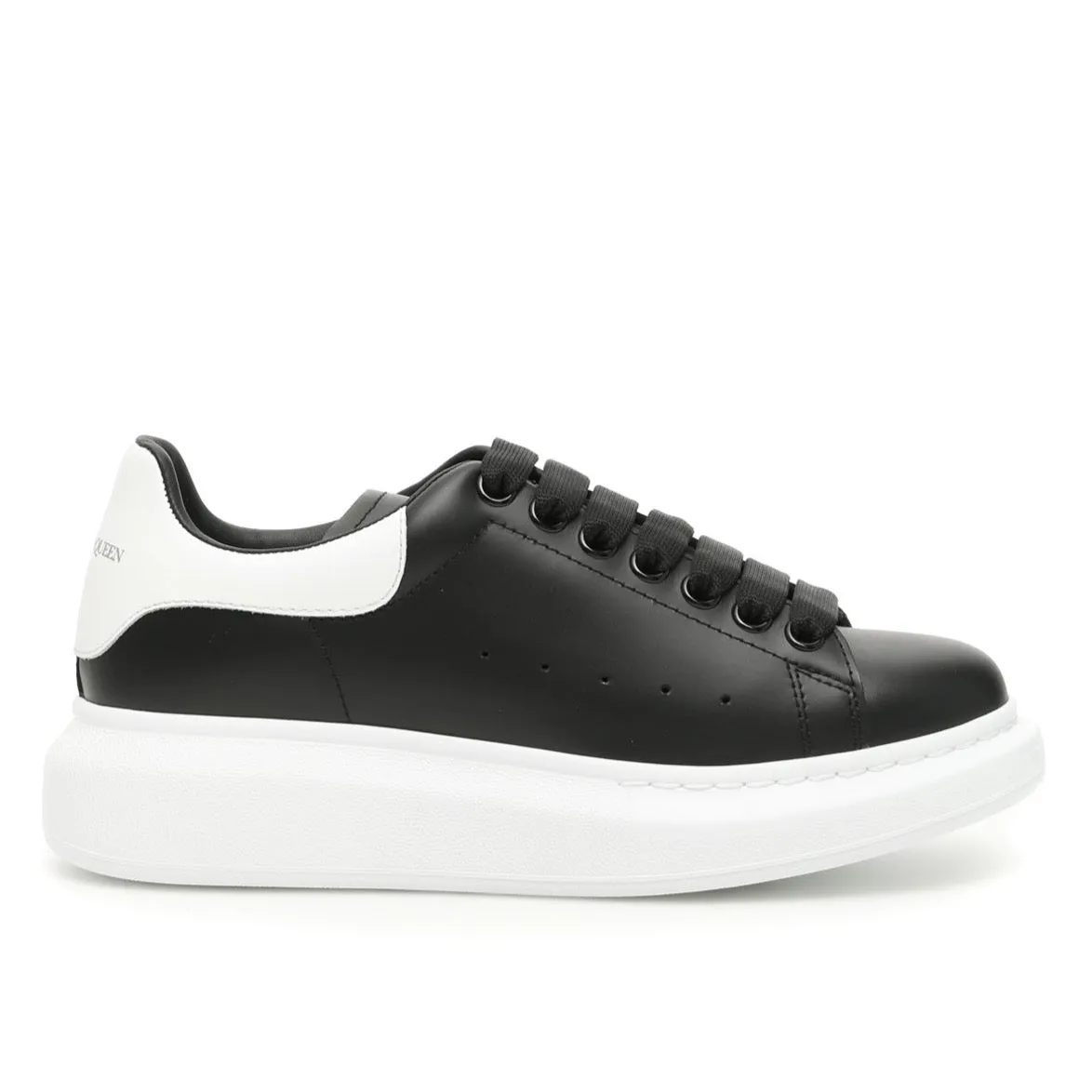 Sneaker Oversize in Pelle Nera