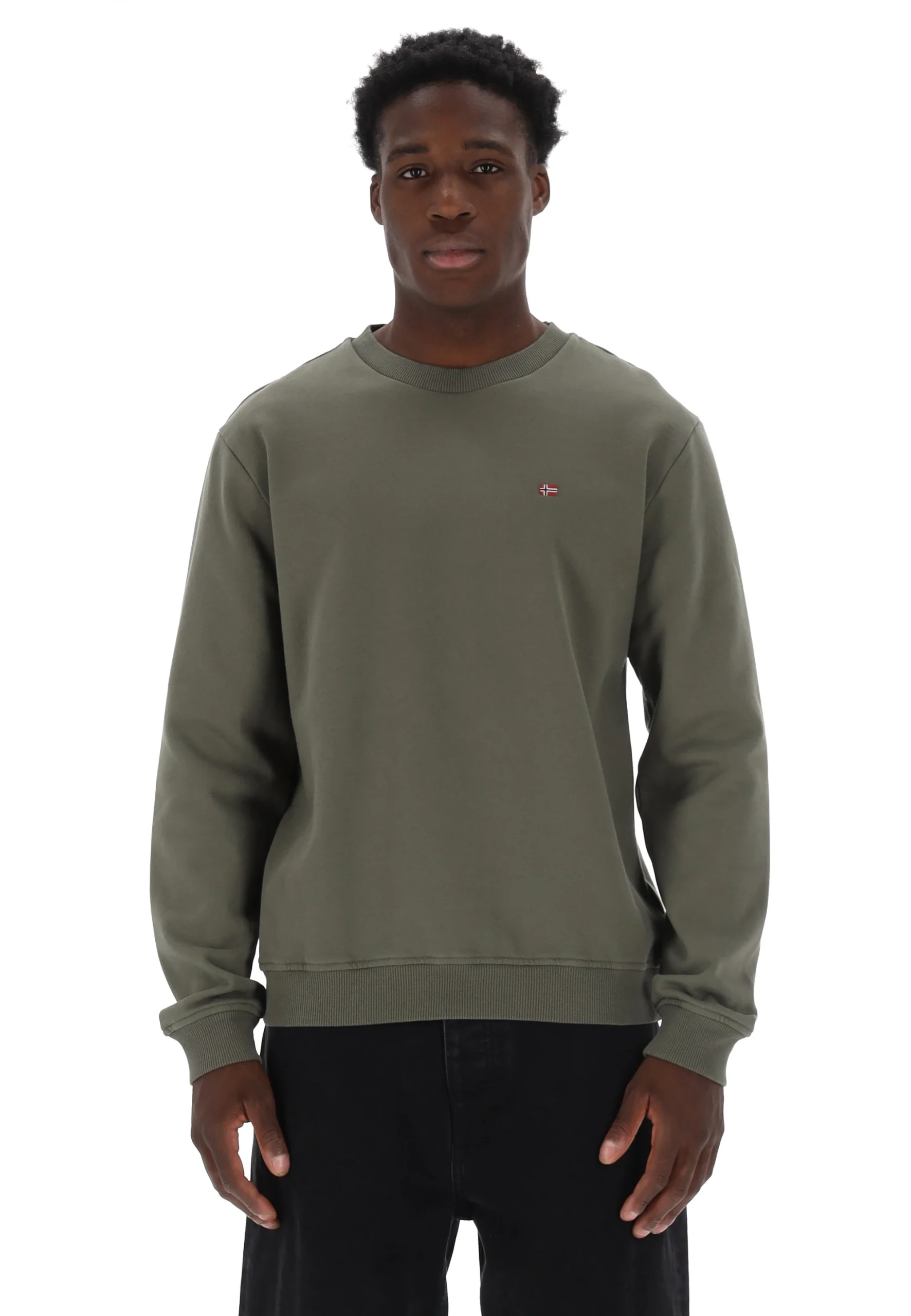 Felpa girocollo Napapijri con logo piccolo BALISCREW1