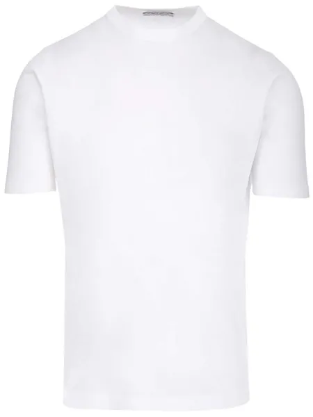 Al Duca D'aosta Uomo T-shirt bianca in cotone crepe