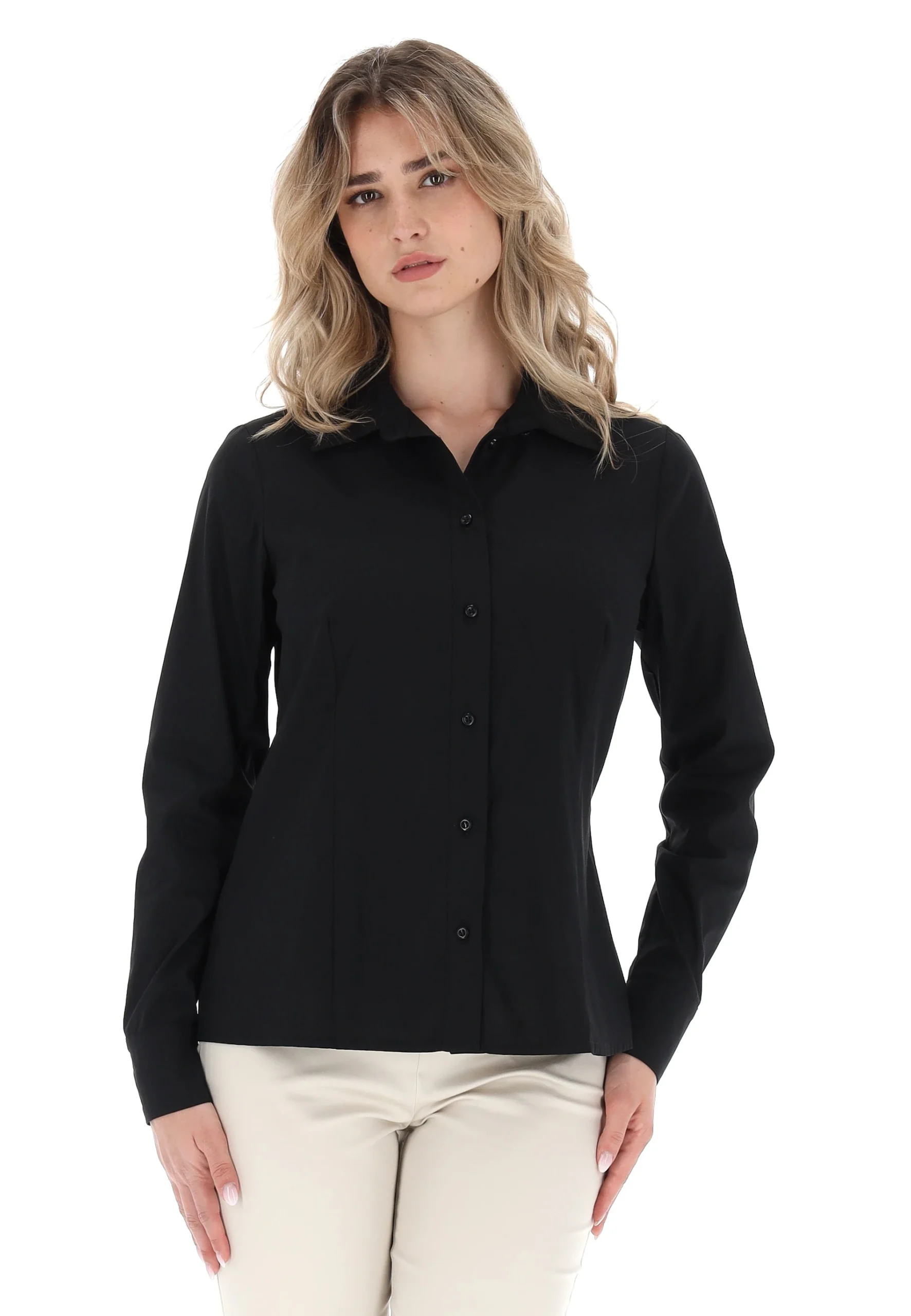 Camicia basic in cotone Main & Land donna