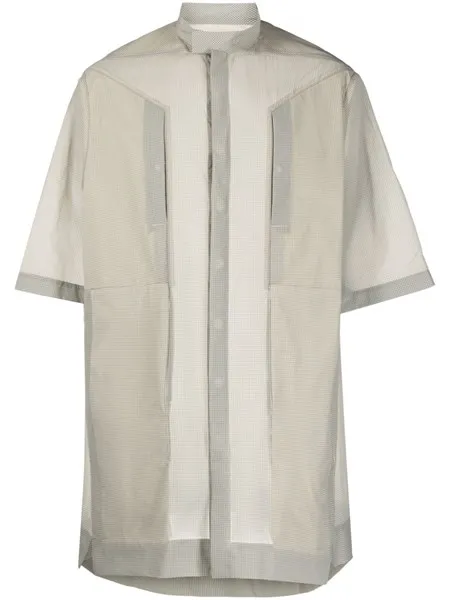 Rick Owens Uomo Camicia oversize con motivo a quadretti