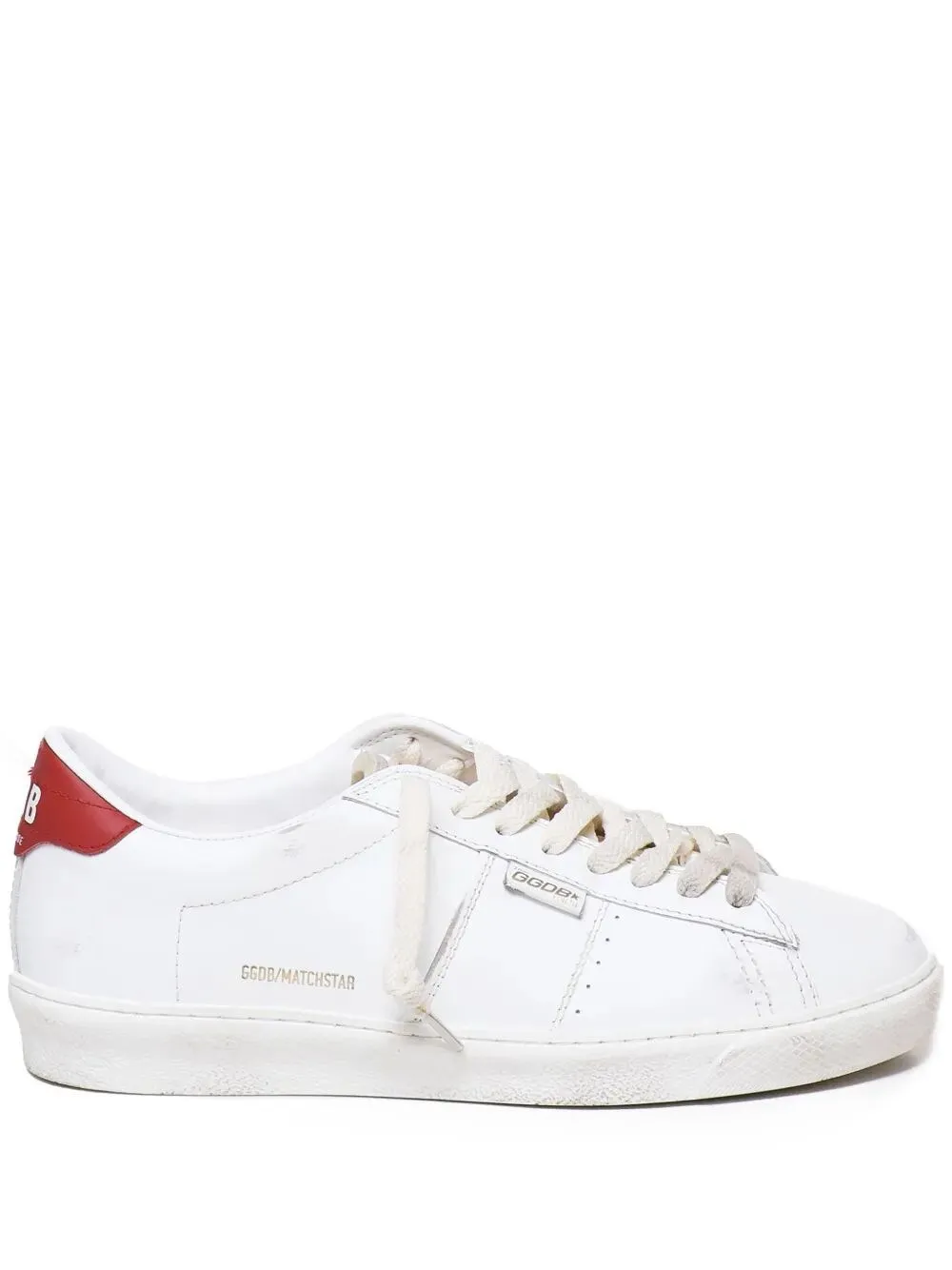 SNEAKERS MATCHSTAR IN PELLE LUCIDA CON TALLONCINO IN PELLE LUCIDA ROSSA