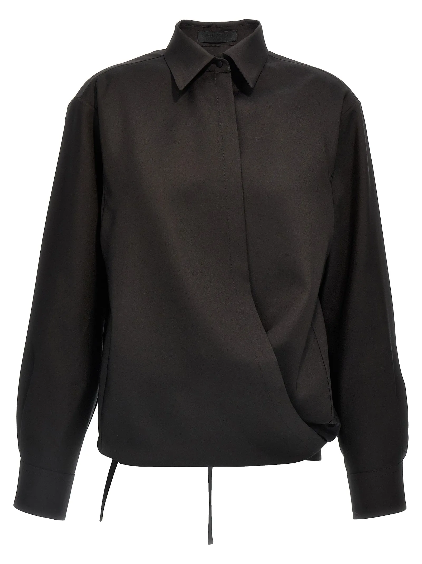 Valentino Techno Light Wool Shirt Camicie Nero