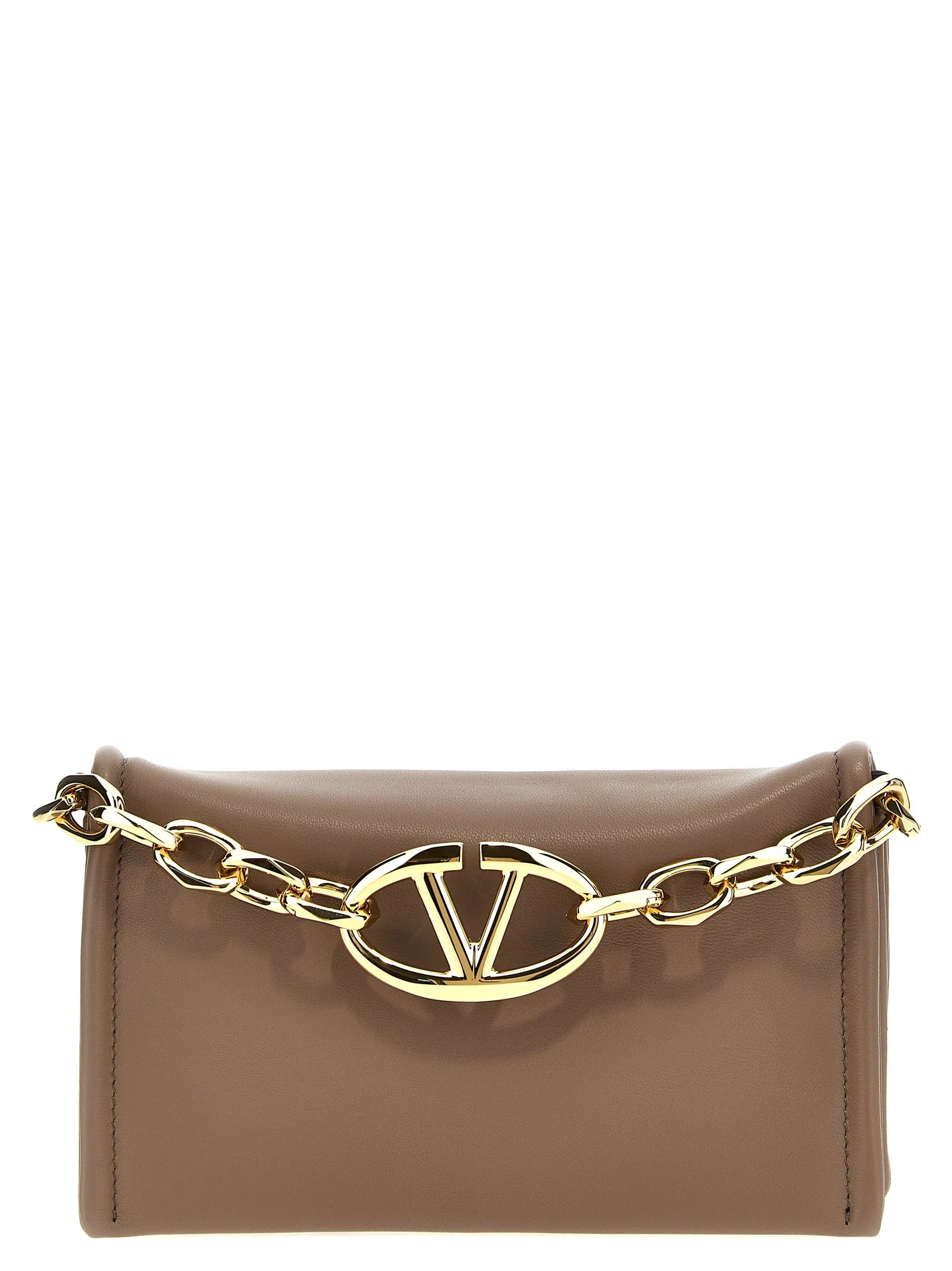 Vlogo Chain Clutch Marrone