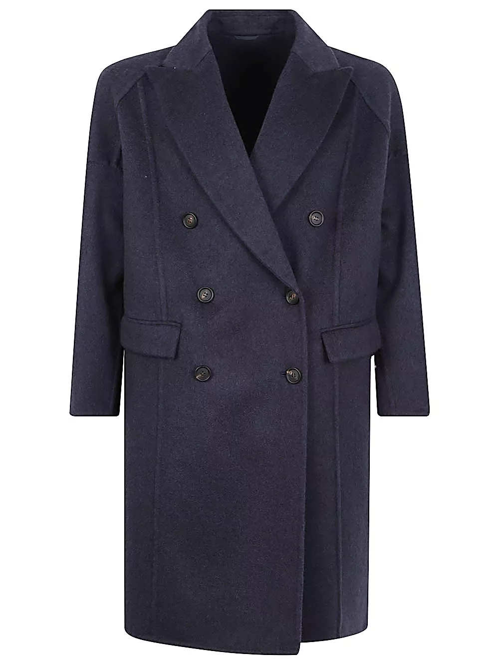 Cappotto doppiopetto in cashmere di Brunello cucinelli