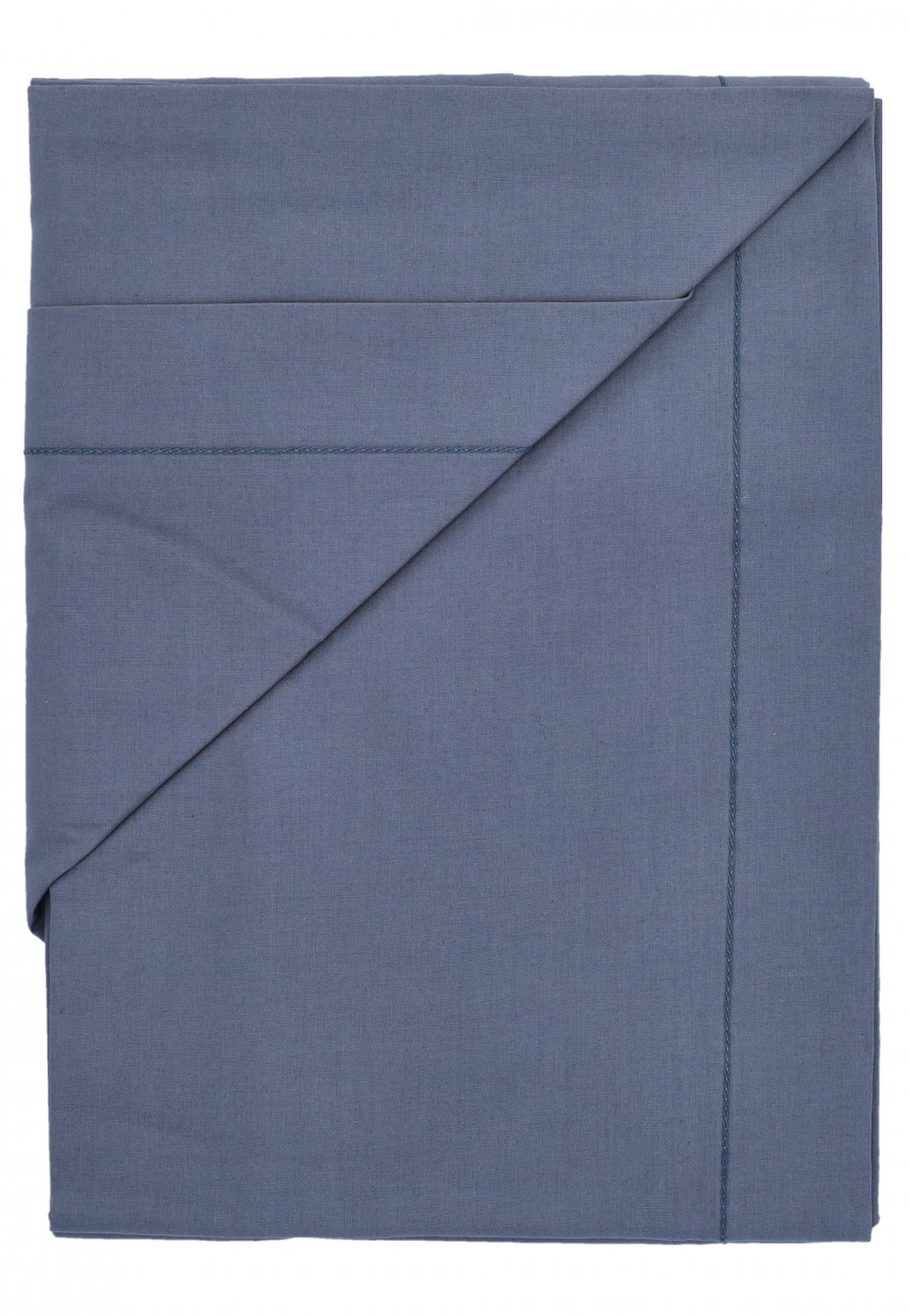 Completo letto 2p Piazza Pitti Firenze tinta unita con cuciture a contrasto