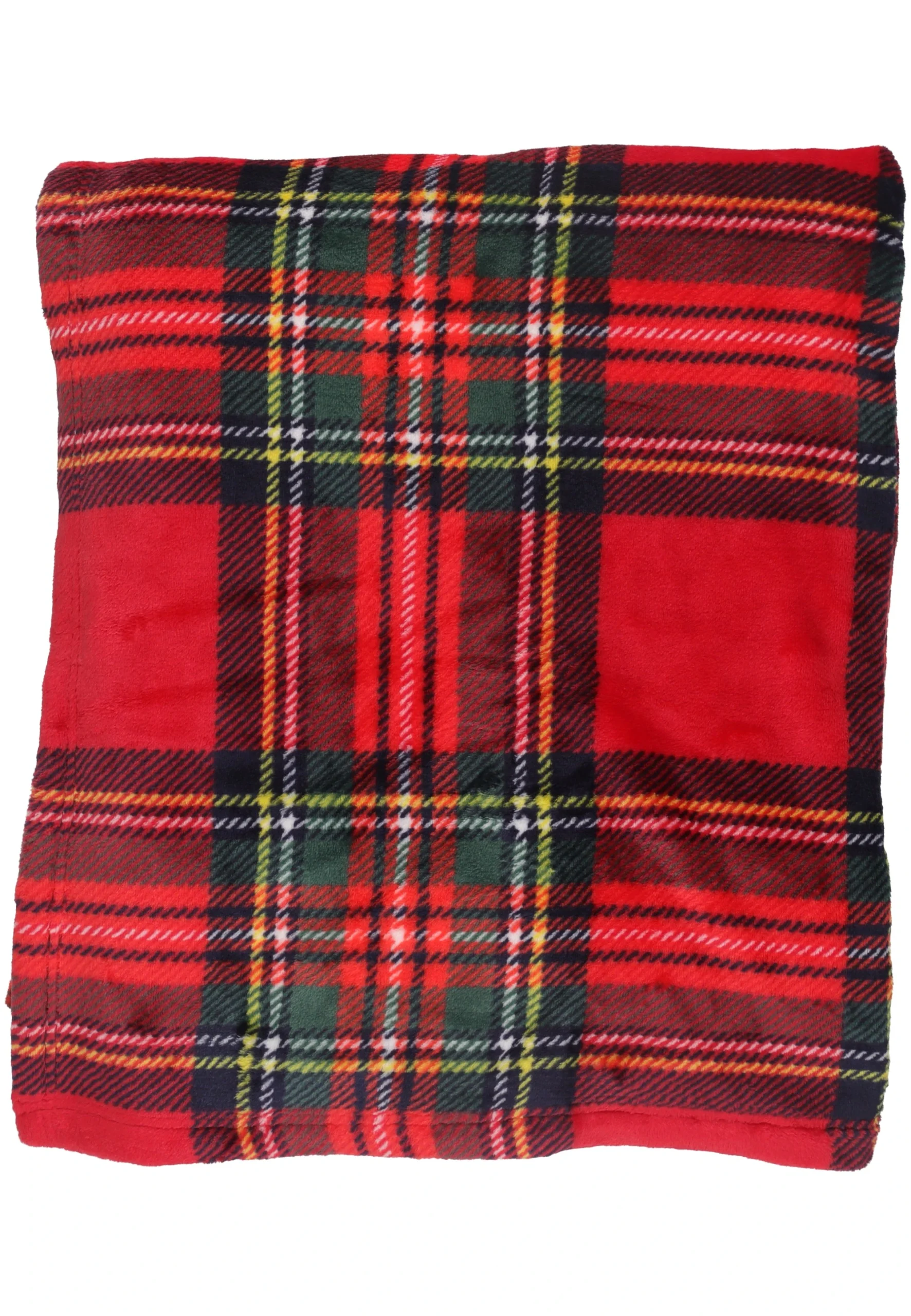 Plaid in micropile effetto Cachemire fantasia quadrettata