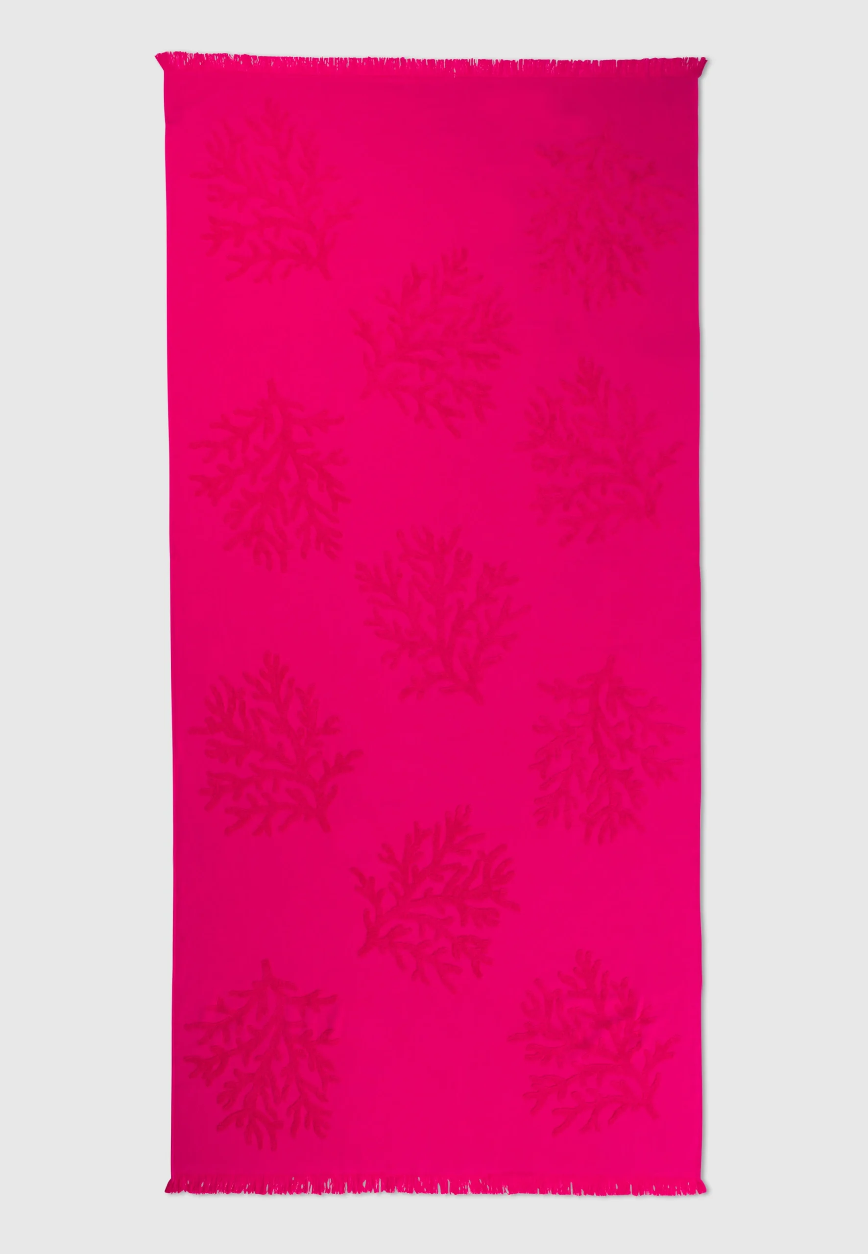 Telo mare ricamo coralli tono su tono Cavalieri