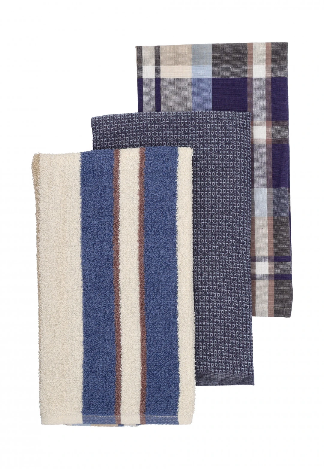 Set tre strofinacci mod. Madison Cavalieri in cotone 50x70