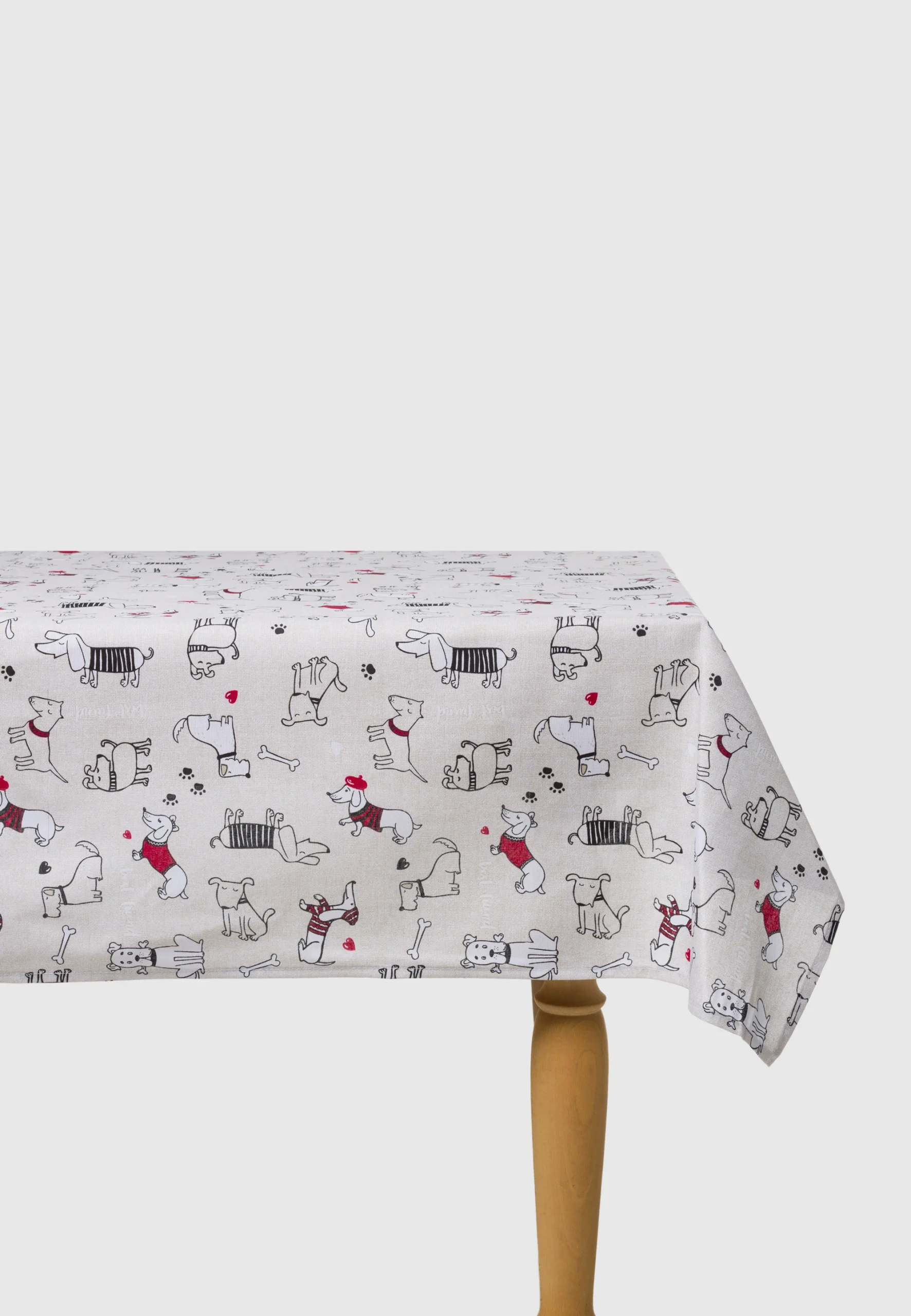 Servizio tavola 18 posti 150x360 Melangio con cagnolini