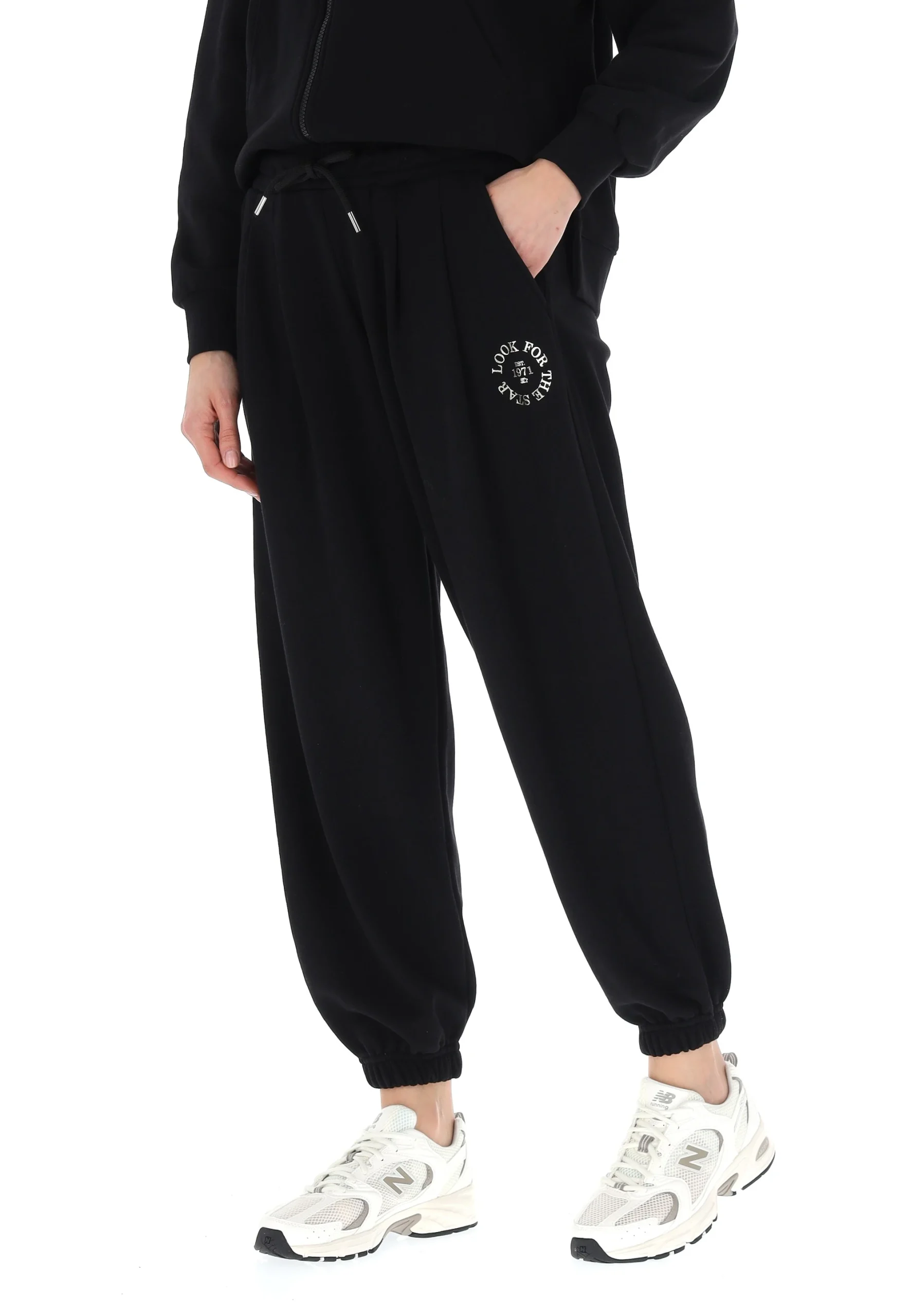 Pantalone tuta con pinces e scritta laminata Starter art. 41147