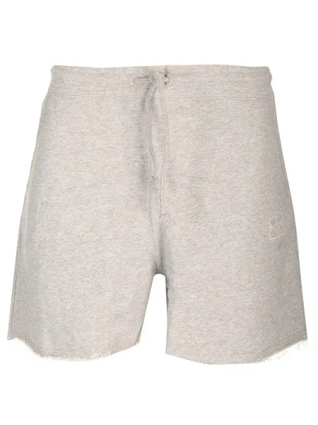 Ganni Donna Shorts grigio con coulisse