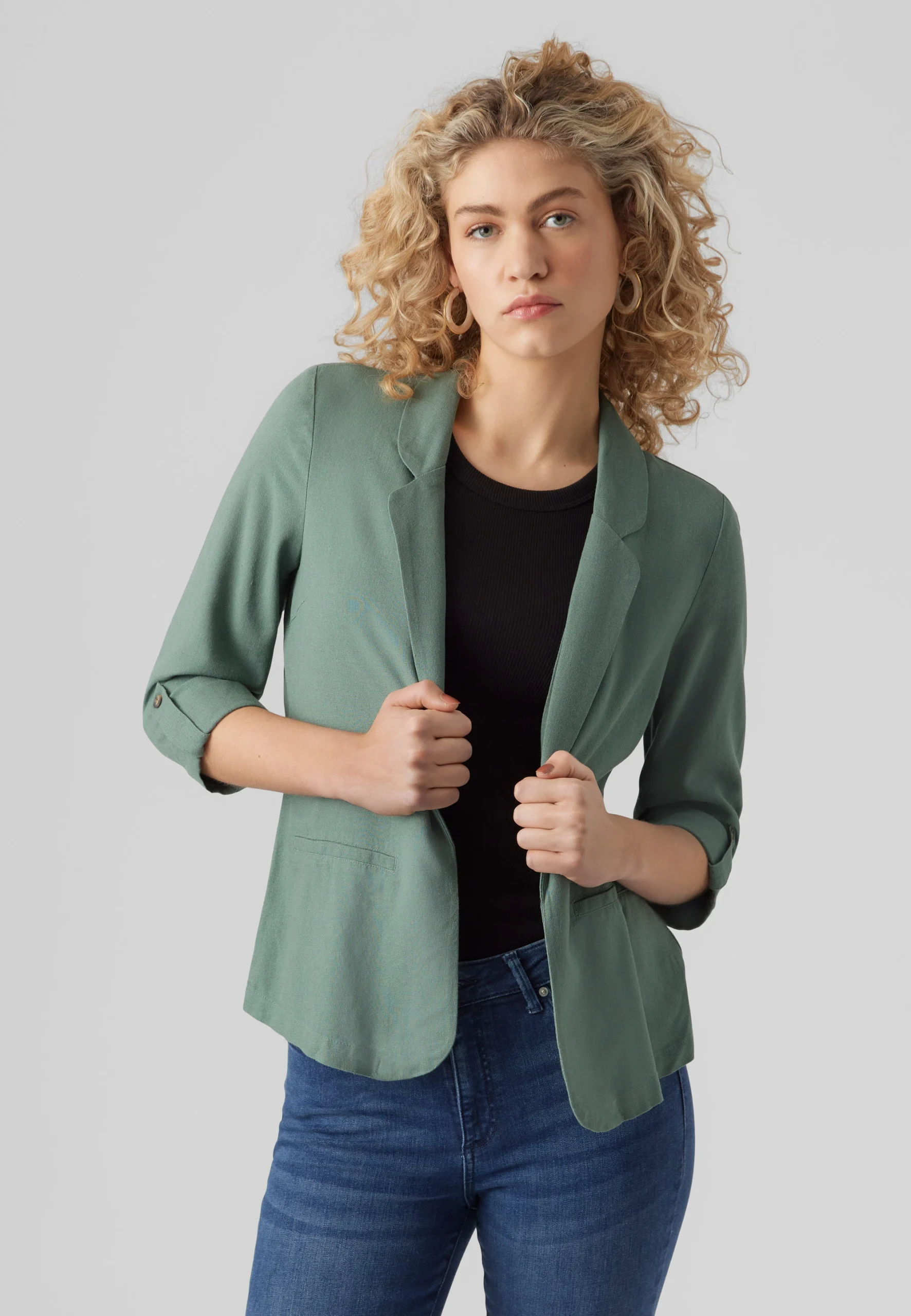Blazer aperto misto lino Vero Moda donna