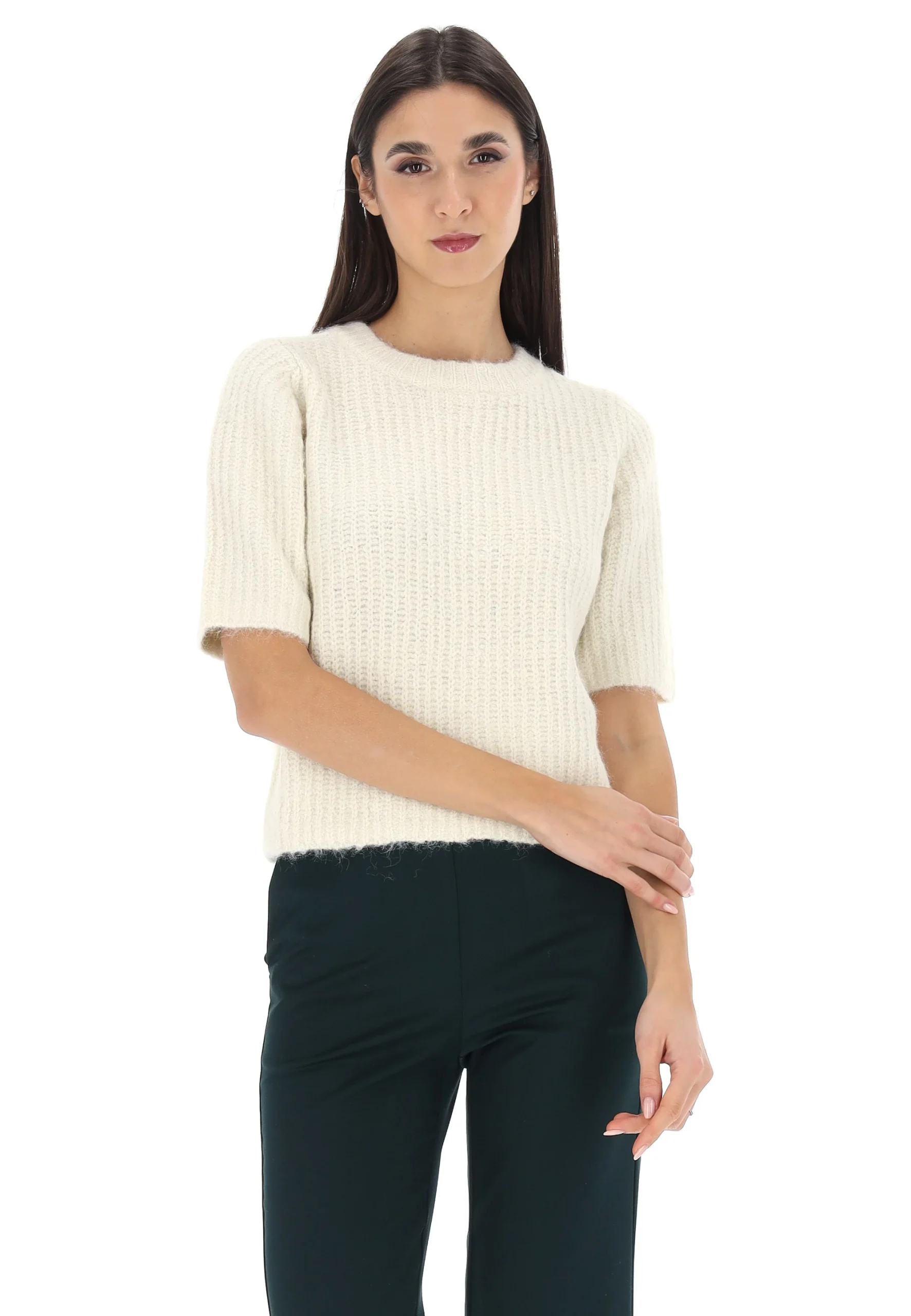 Maglione manica corta misto mohair Vero Moda