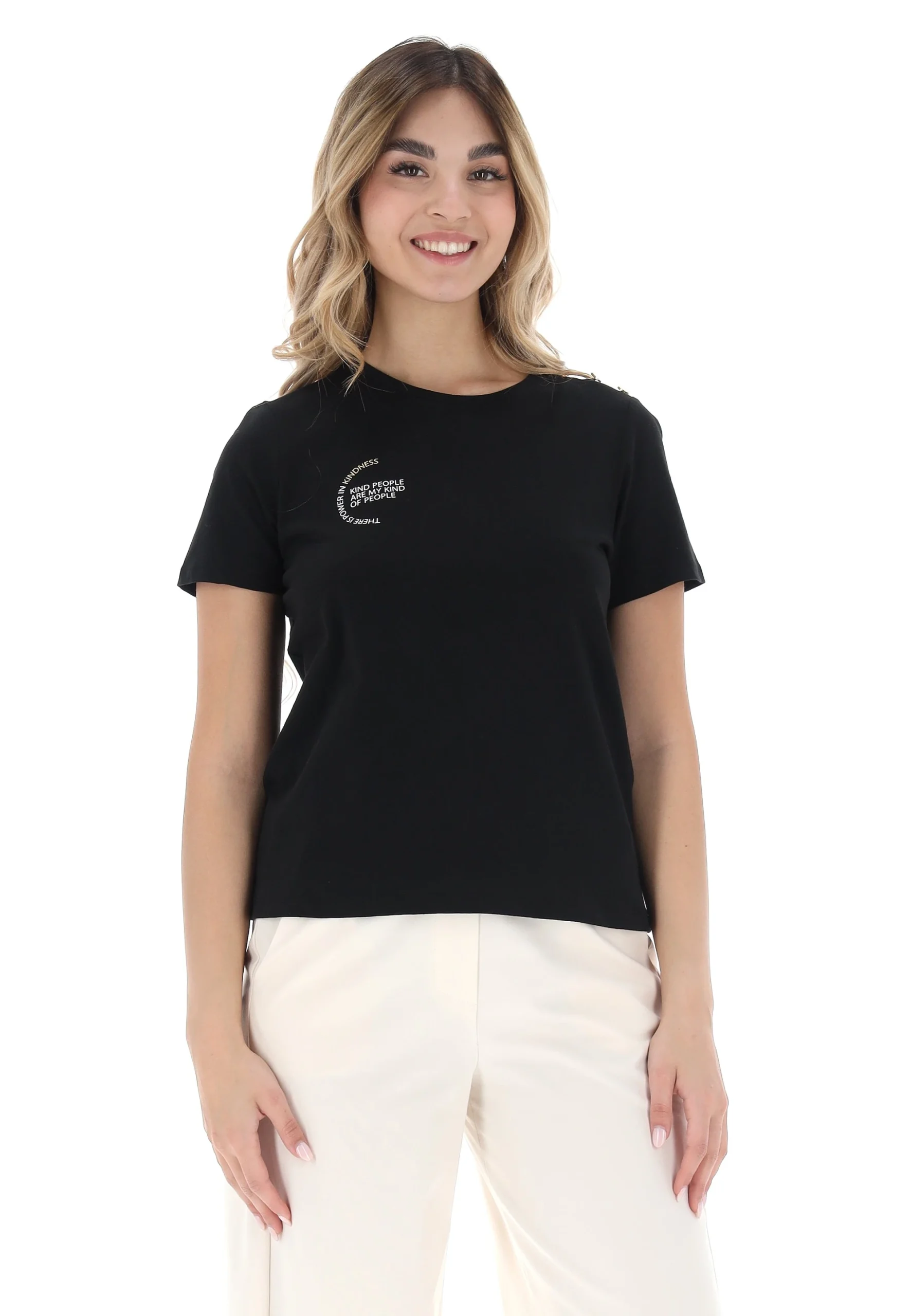 T-shirt Vero Moda art.10321899 con scritta circolare