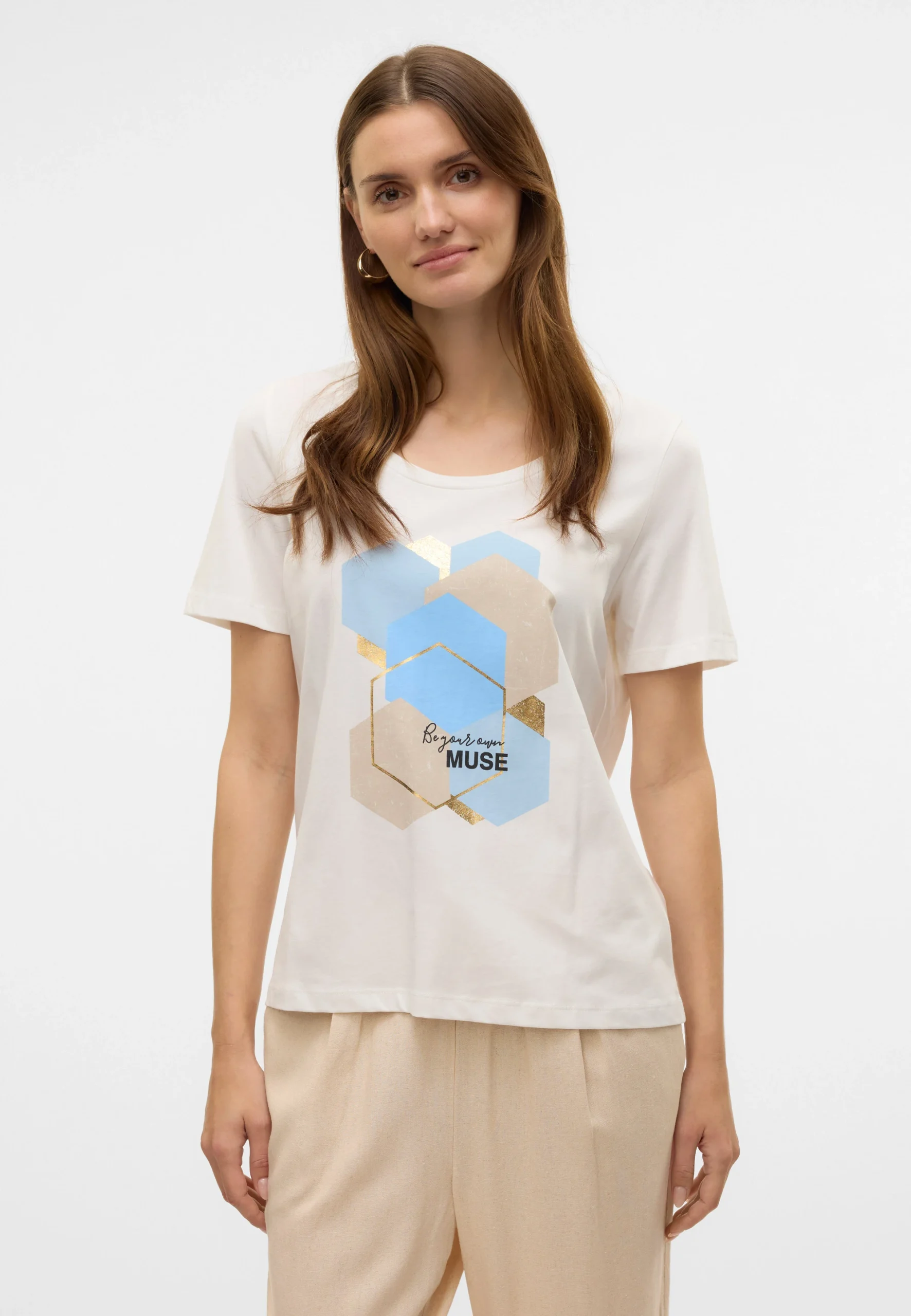 T-shirt donna con stampe geometriche Vero Moda art.10323762