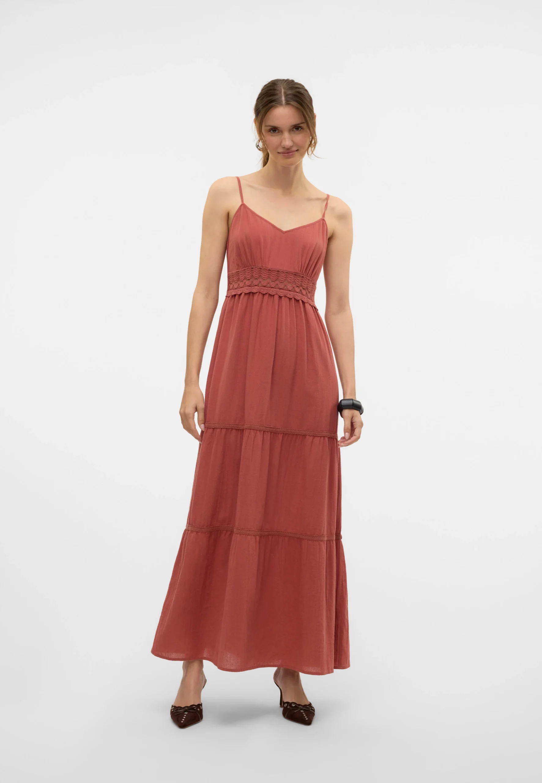 Abito lungo con dettaglio pizzo Vero Moda art.10324588