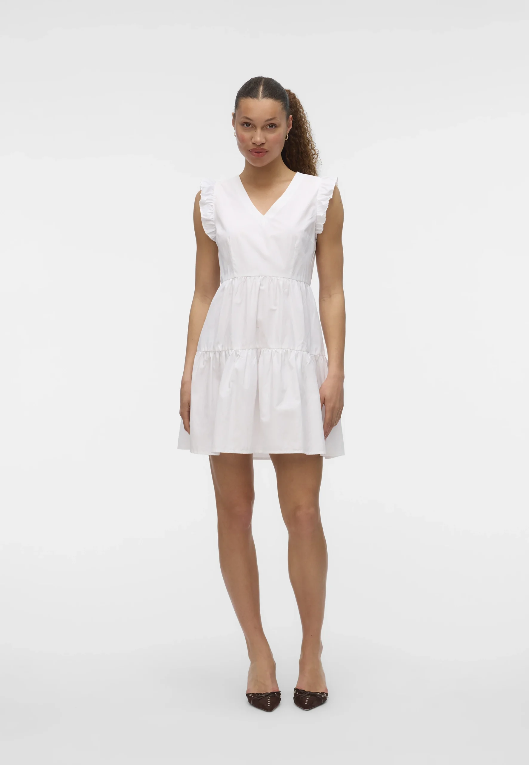 Abitino a balze con scollo V Vero Moda