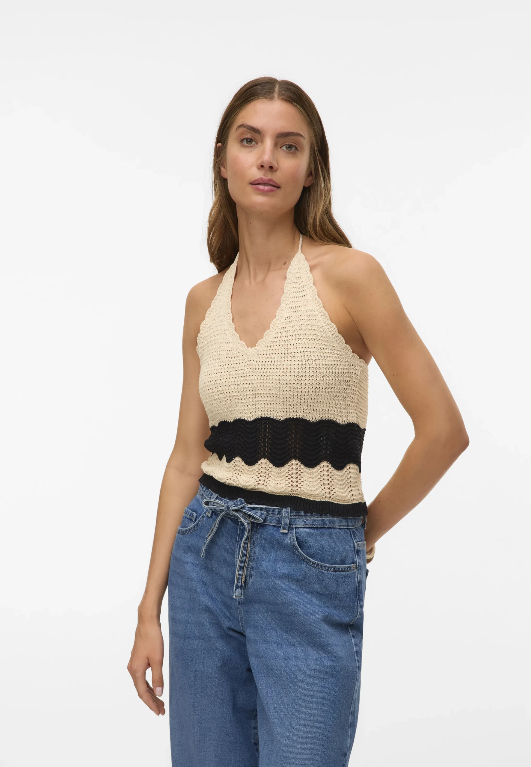 Top lavorato con laccetto Vero Moda art.10326440