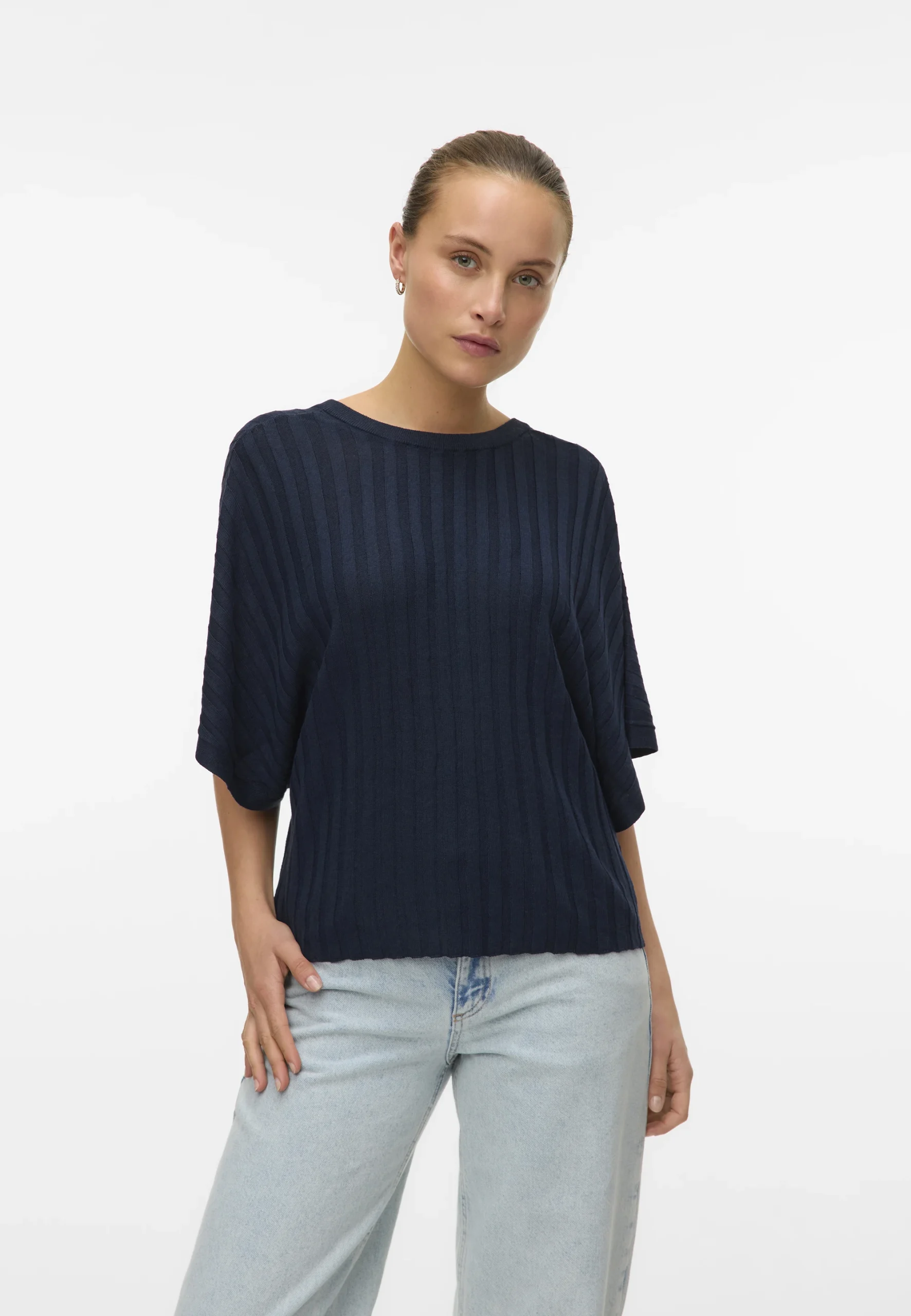 Pullover kimono leggero Vero Moda art.10326444 con scollo sul retro