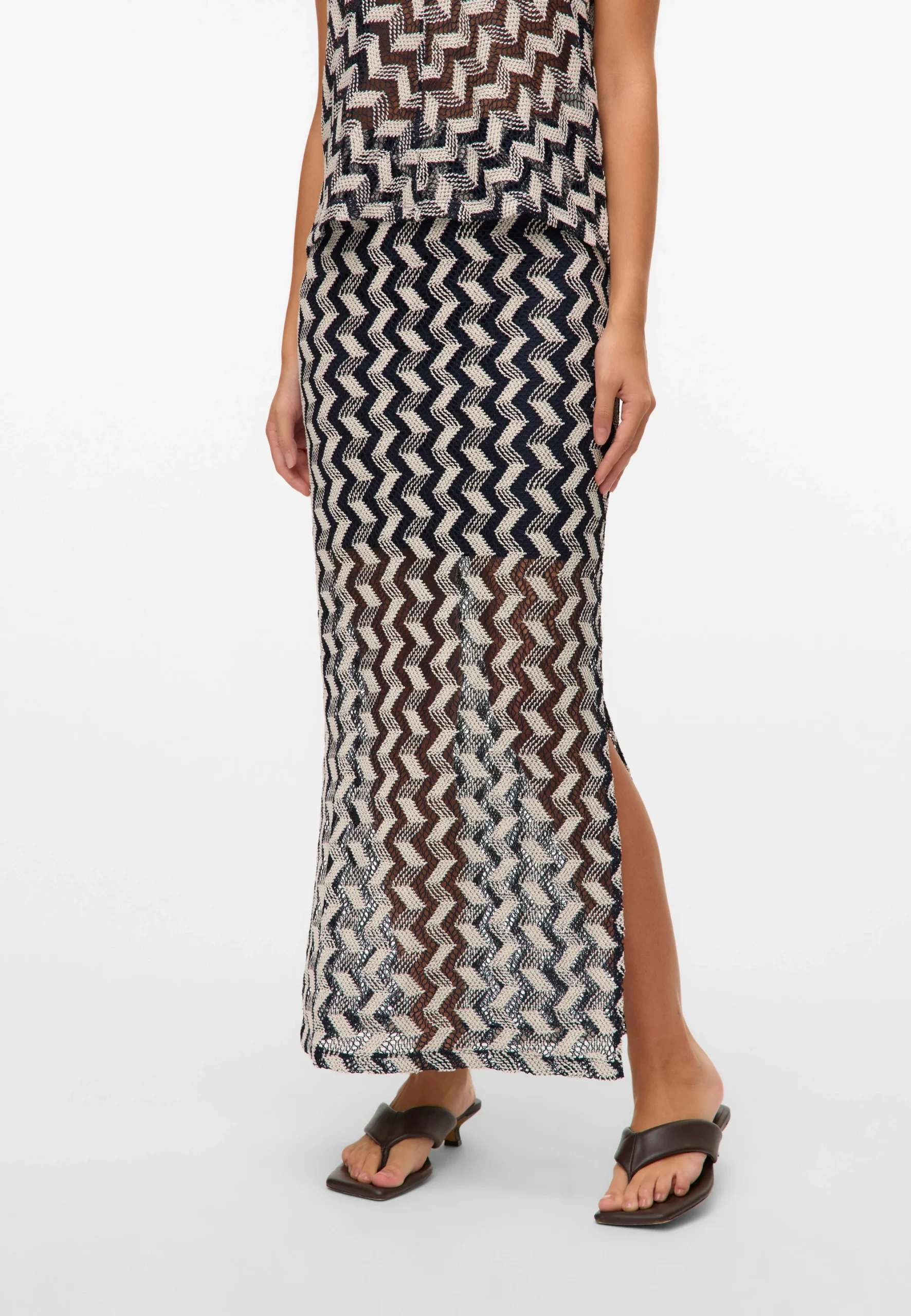 Gonna midi traforata bicolor Vero Moda art.10327093