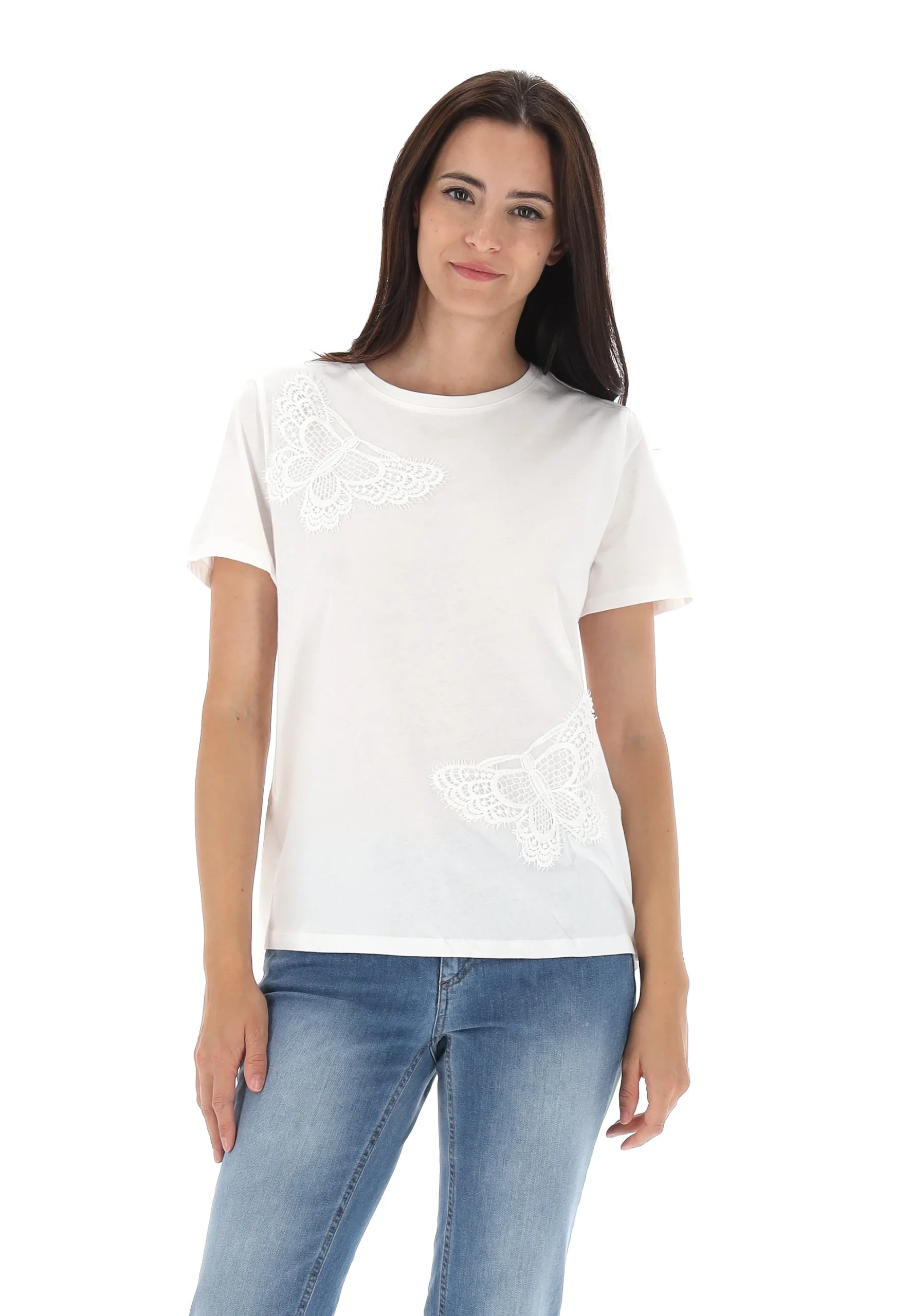 T-shirt Vero Moda con ricamo in macramè art.10329466