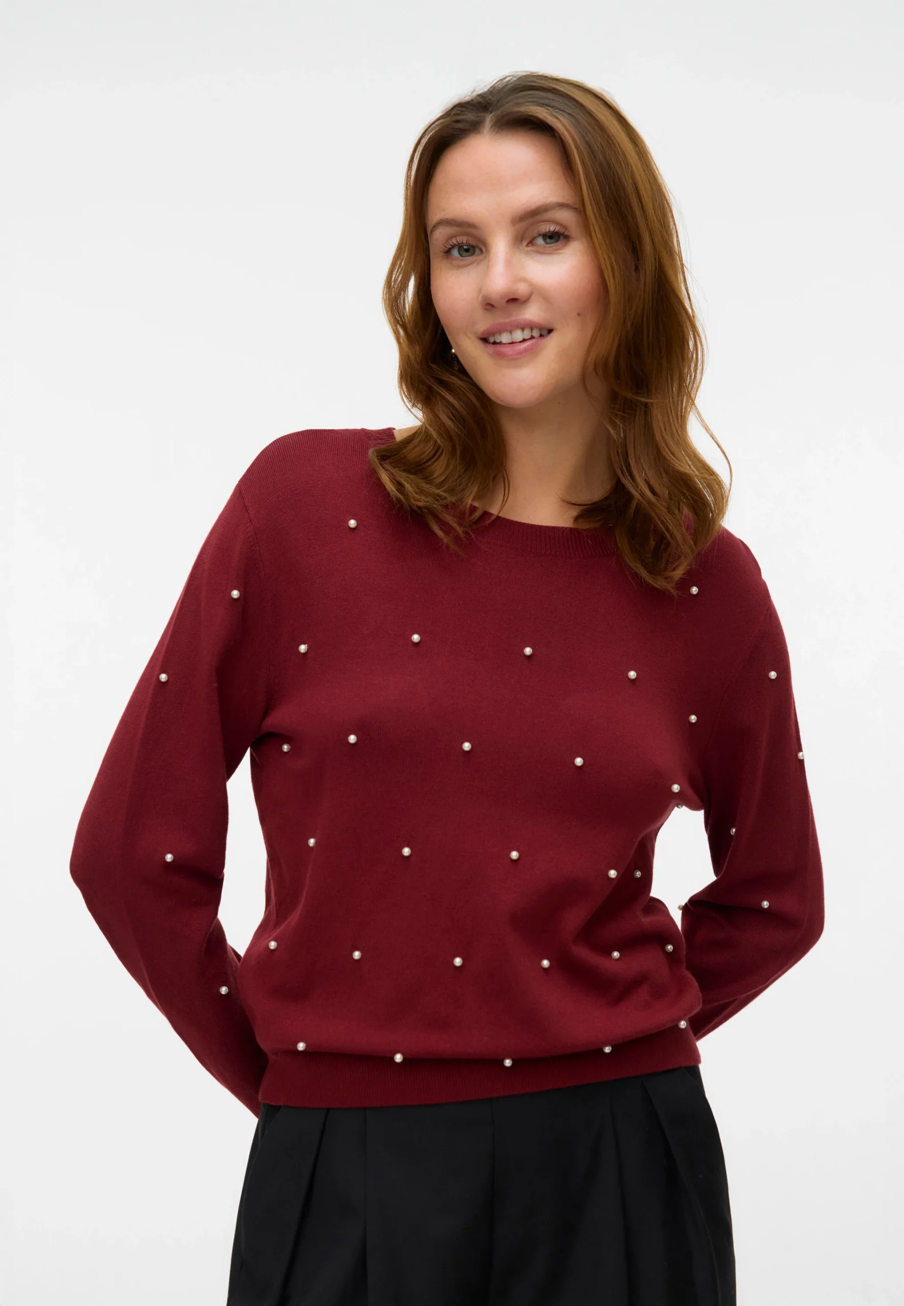 Pullover in viscosa Vero Moda con perle art.10331386