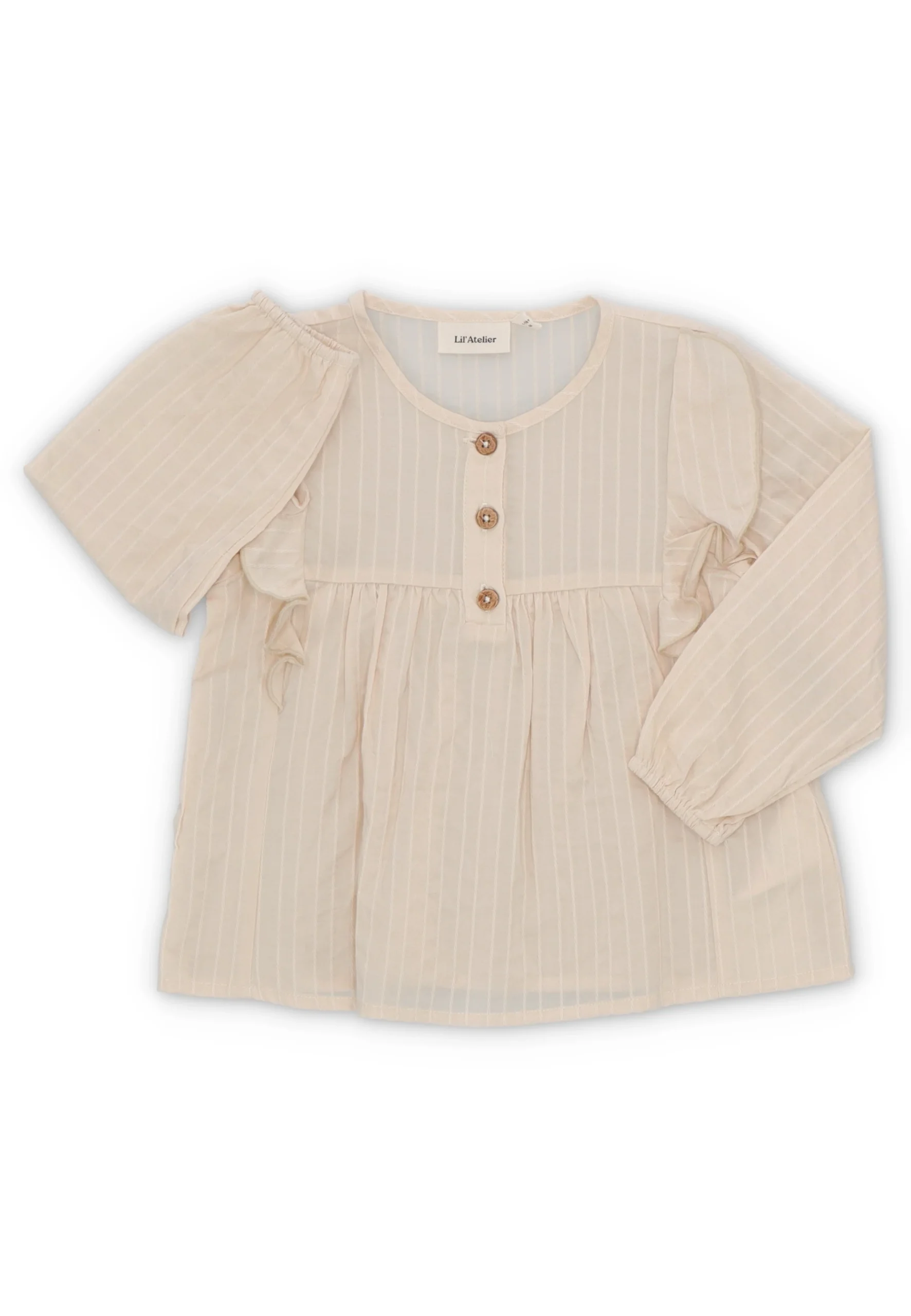 Camicetta Lil'Atelier in cotone organico con rouches baby