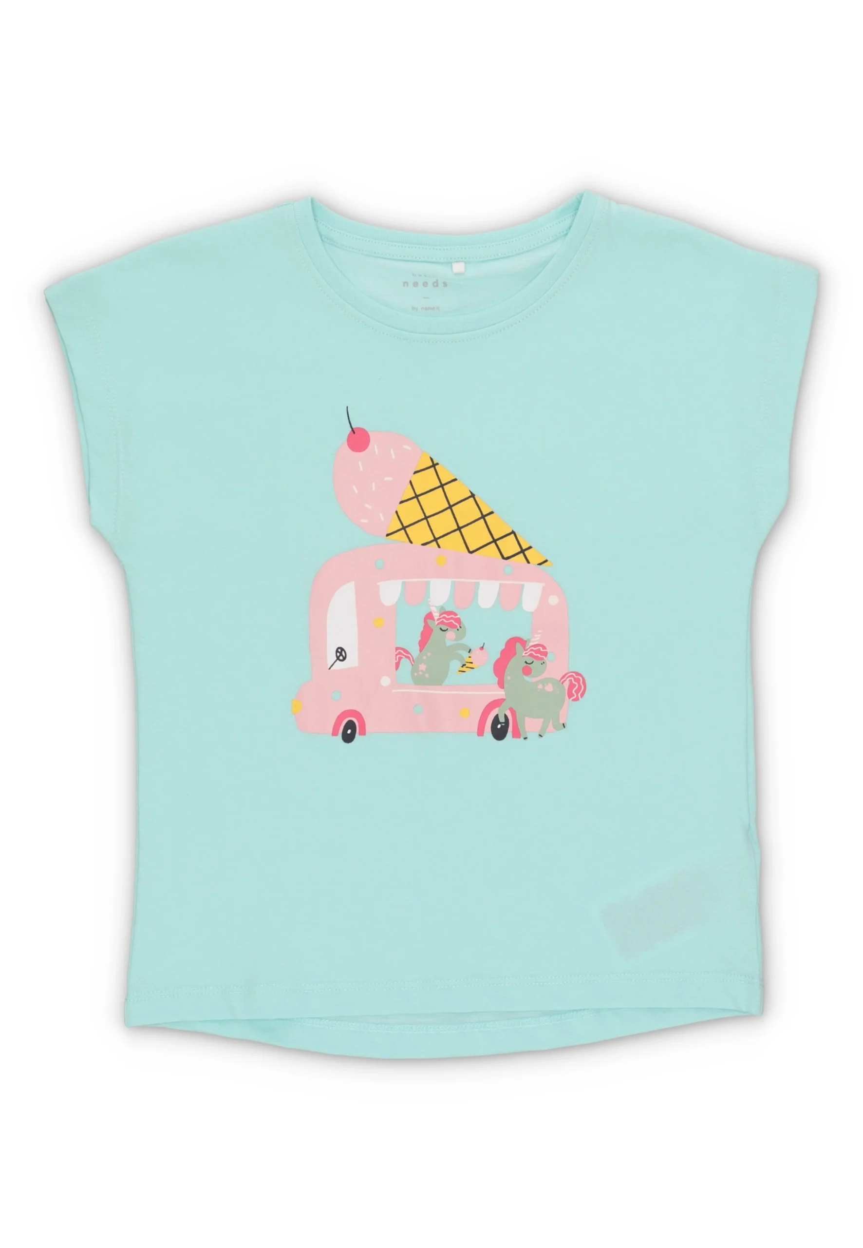 T-shirt basic name it bambina con stampa frontale