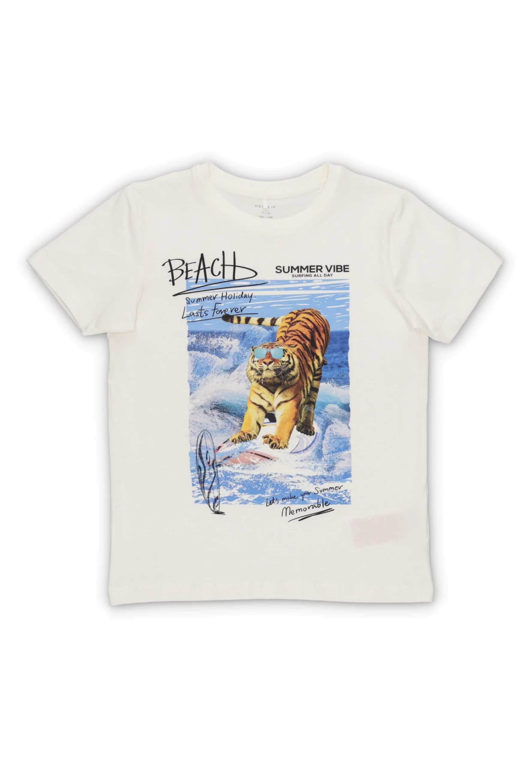 T-shirt name it bambino con stampa animale surf