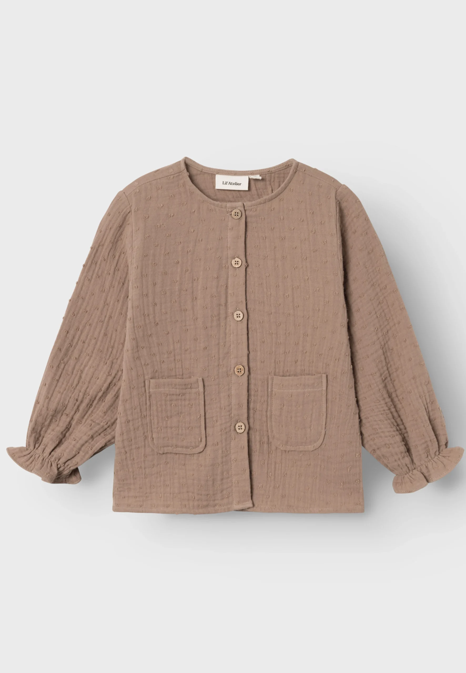 Camicia bottonata con arricciatura manica Lil' Atelier