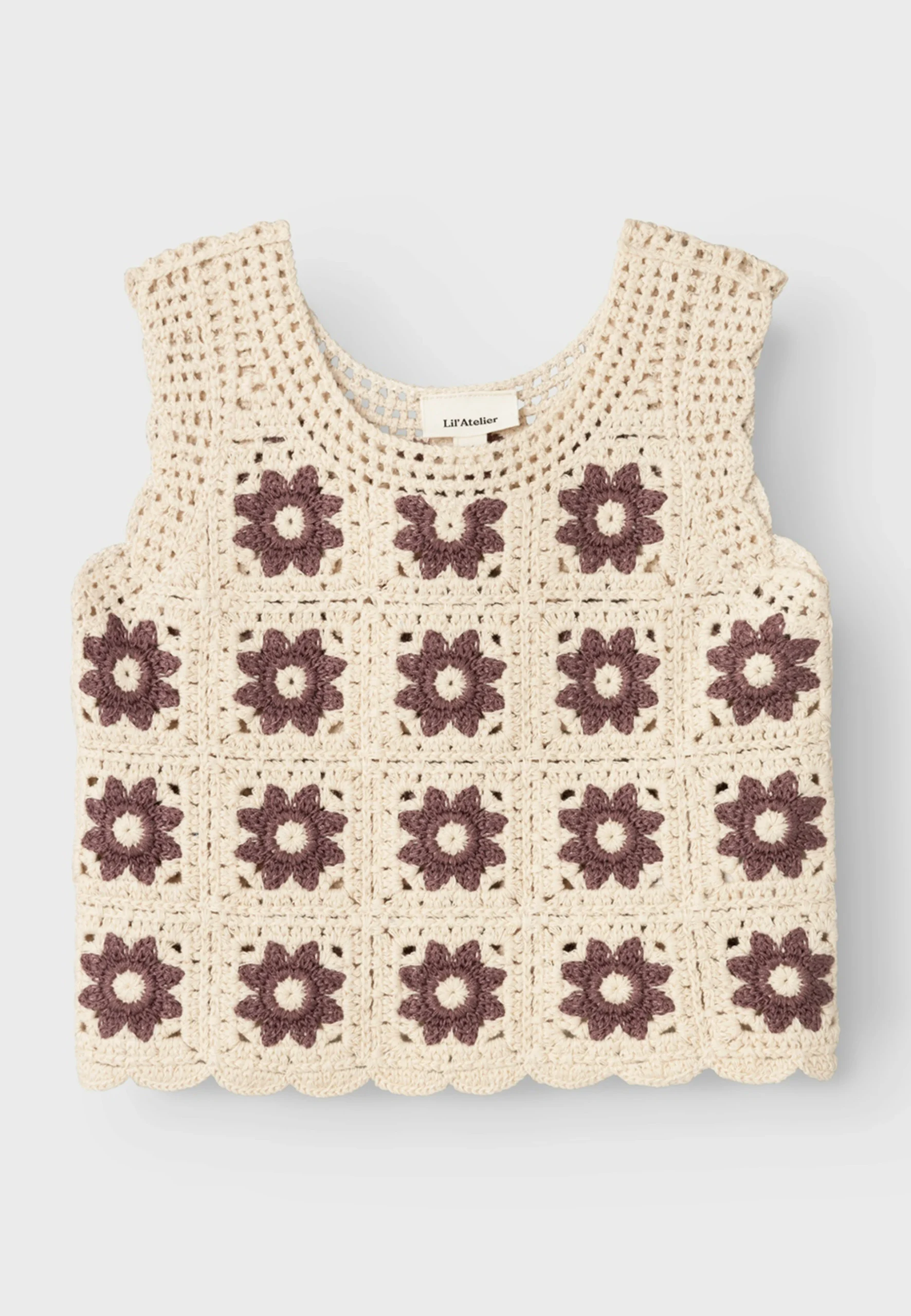 Top ricamato Lil'Atelier in cotone biologico art. 13233778