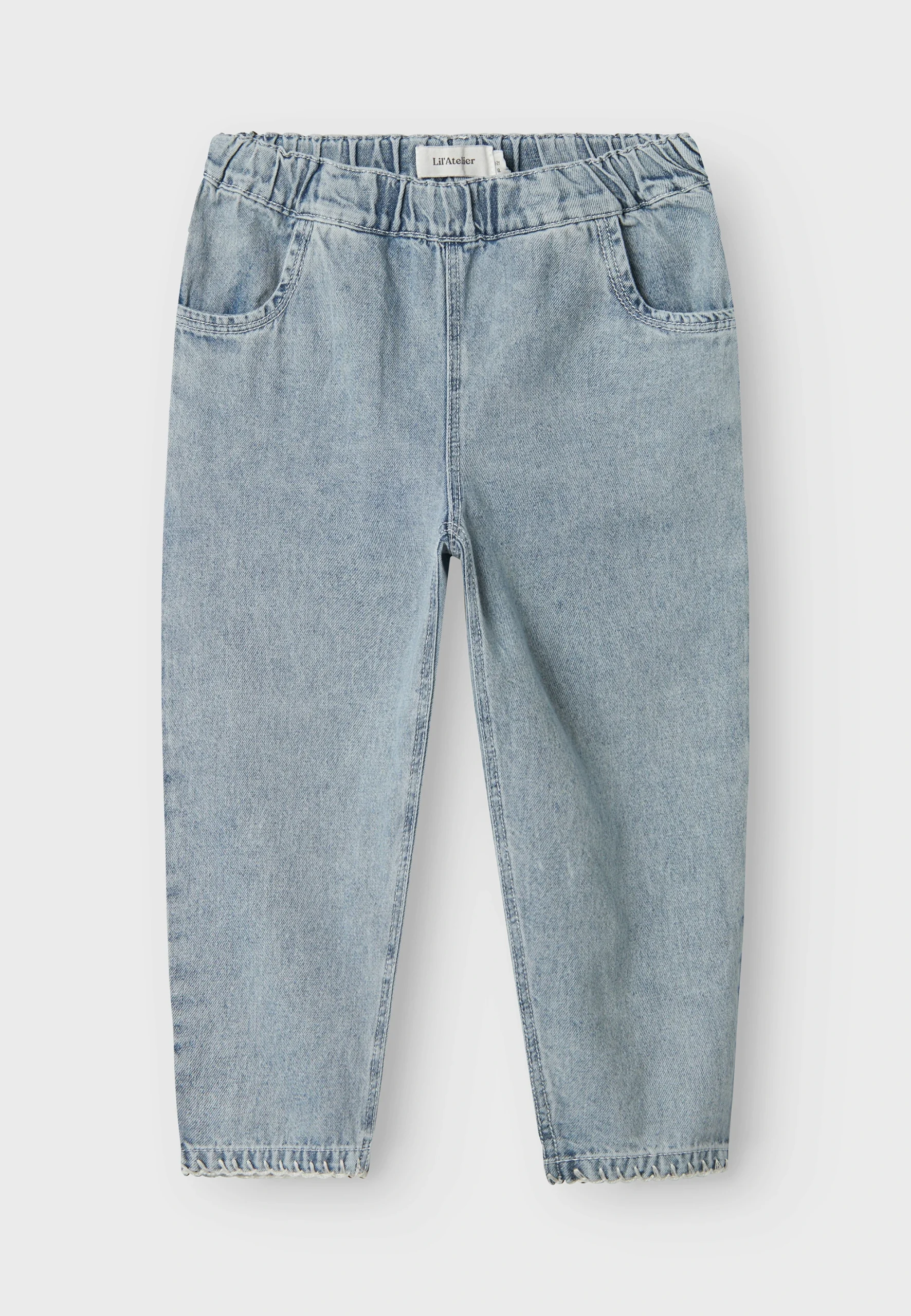 Jeans leggero Lil'Atelier baby con ricamo sul fondo art.13241453
