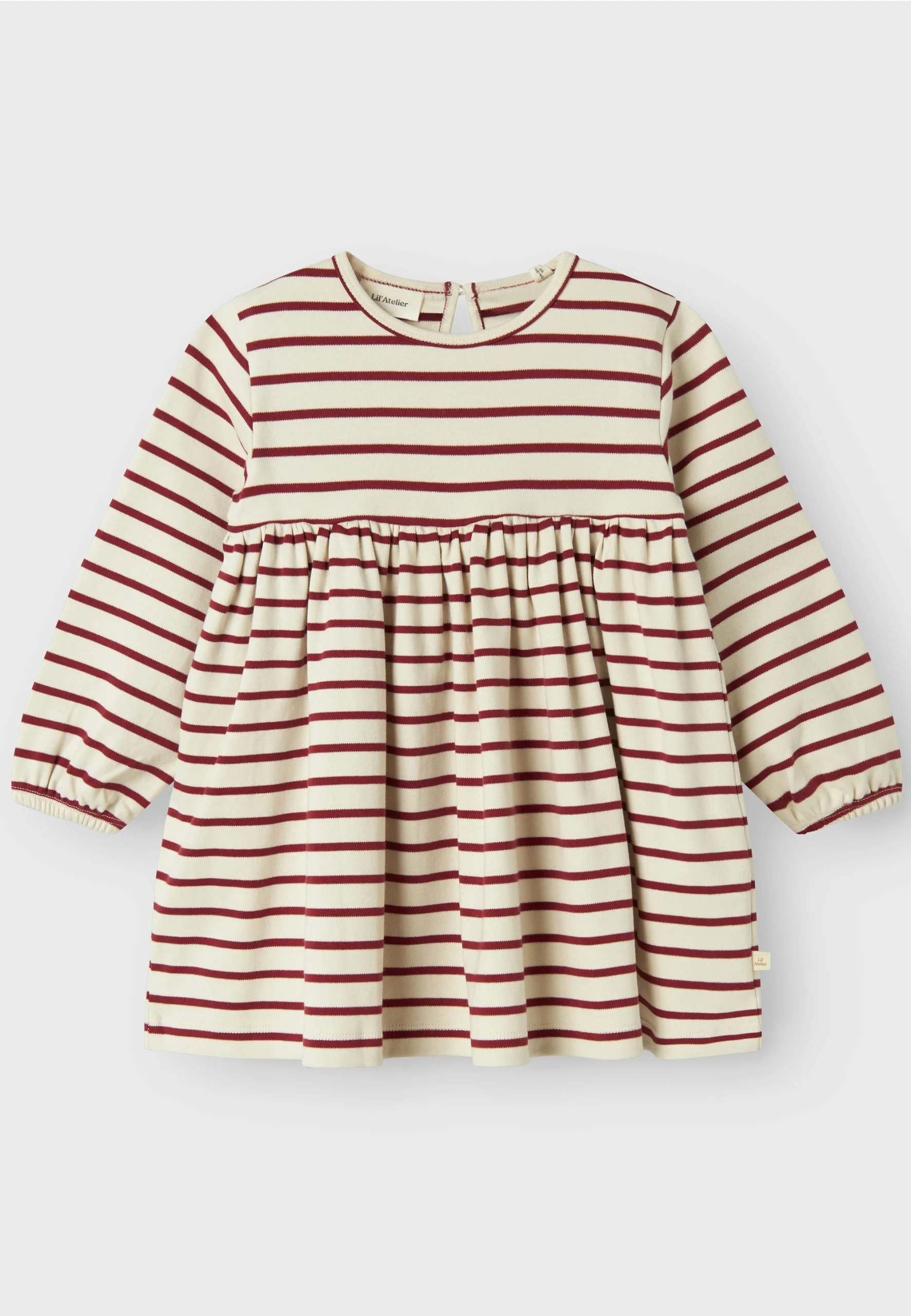 Abito Lil'Atelier bimba a righe con arricciatura vita art.13245390