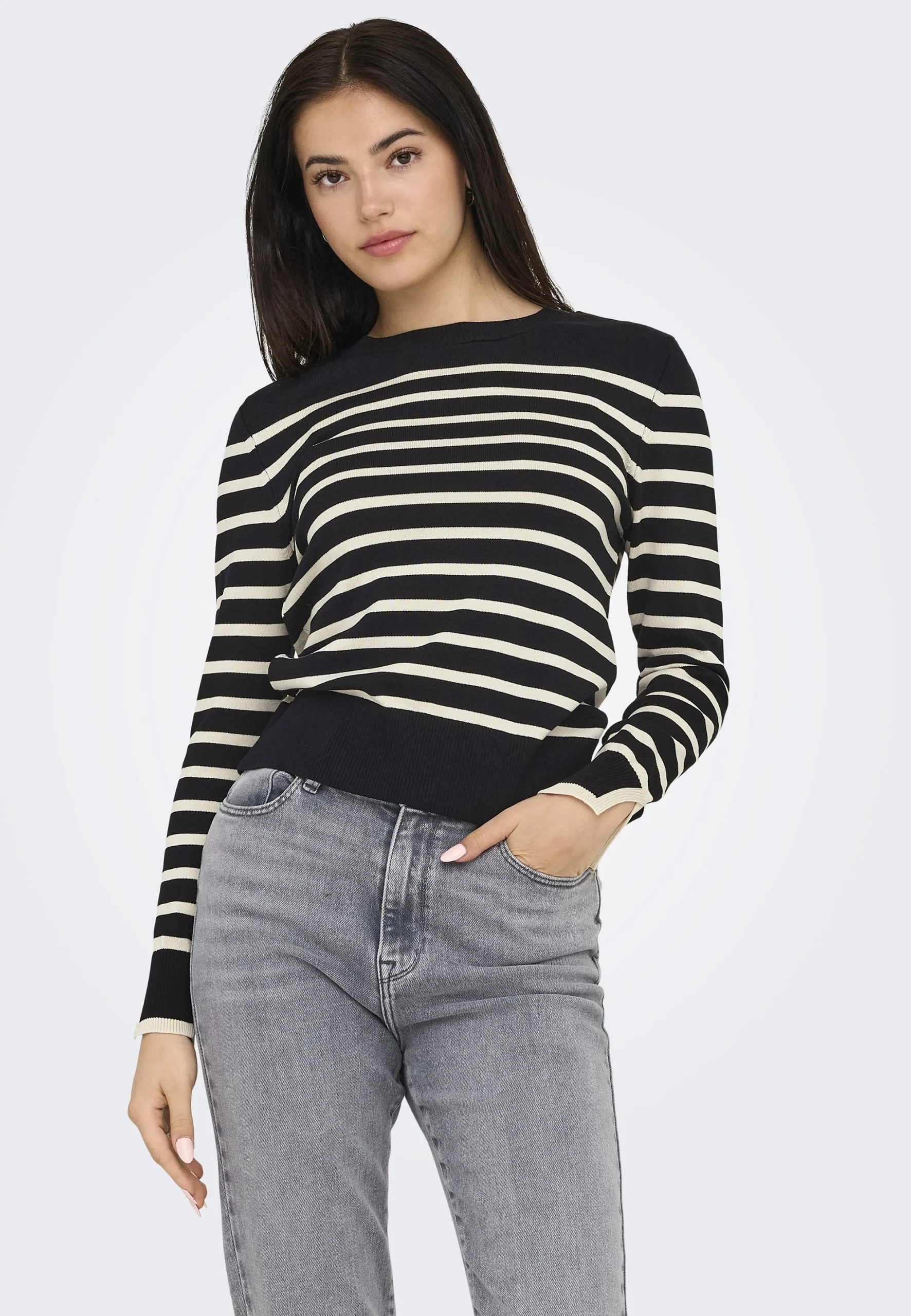 Pullover Only a righe in misto viscosa donna art.15331331