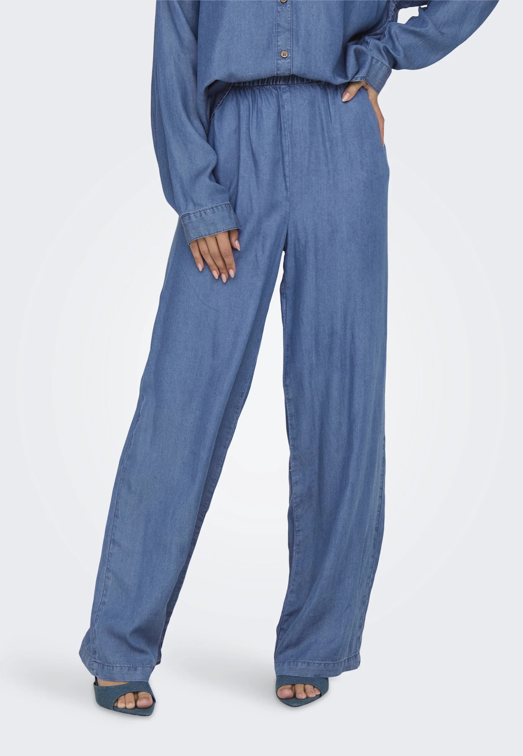 Pantalone palazzo Only da donna con elastico in vita art. 15337938