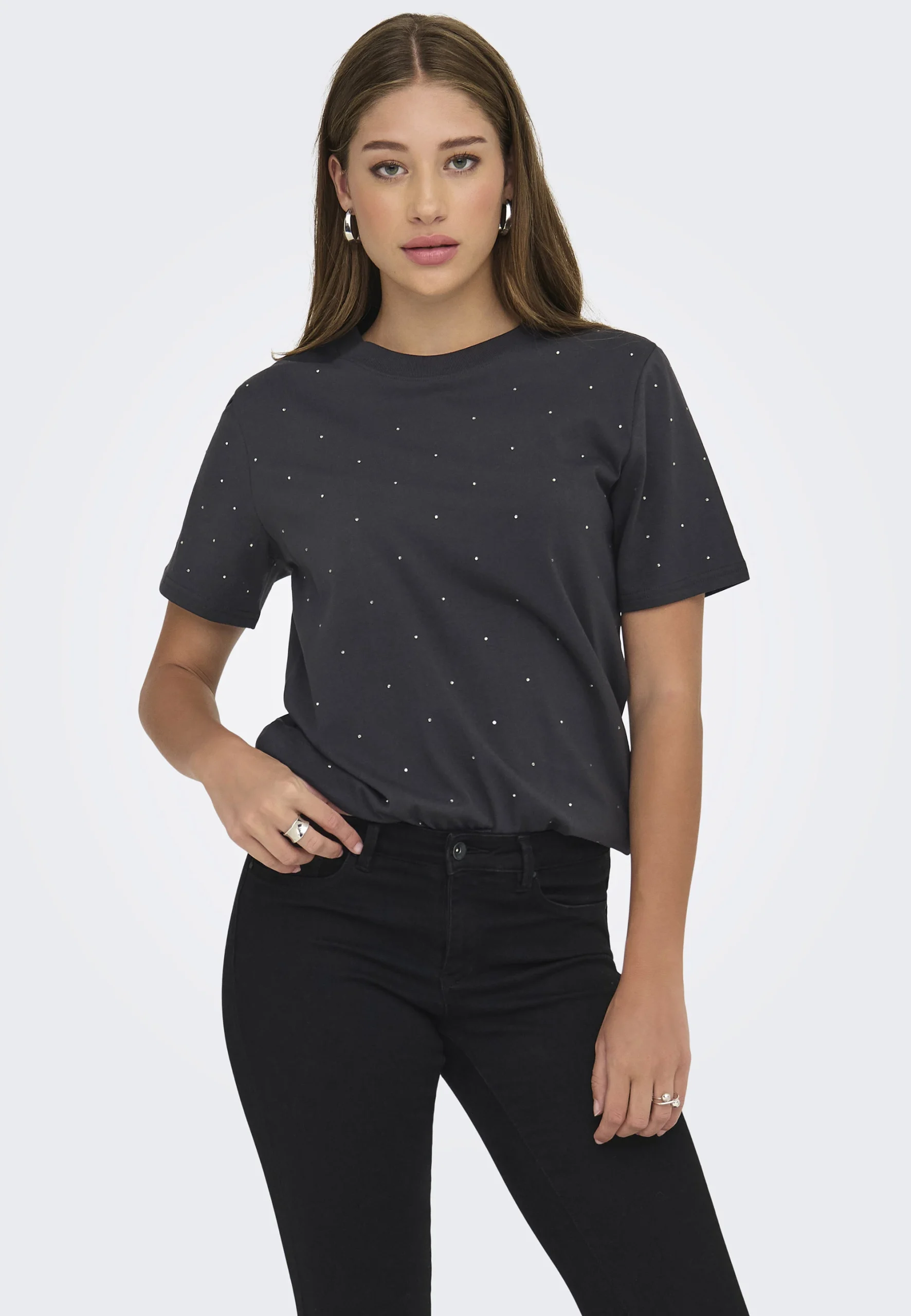 T-shirt Only donna con brillantini art.15340939