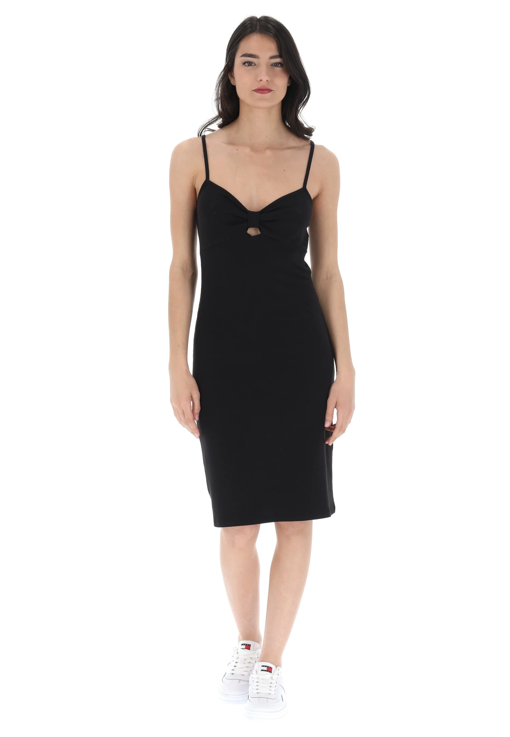 Abito tubino a costine Only con apertura art.15343601