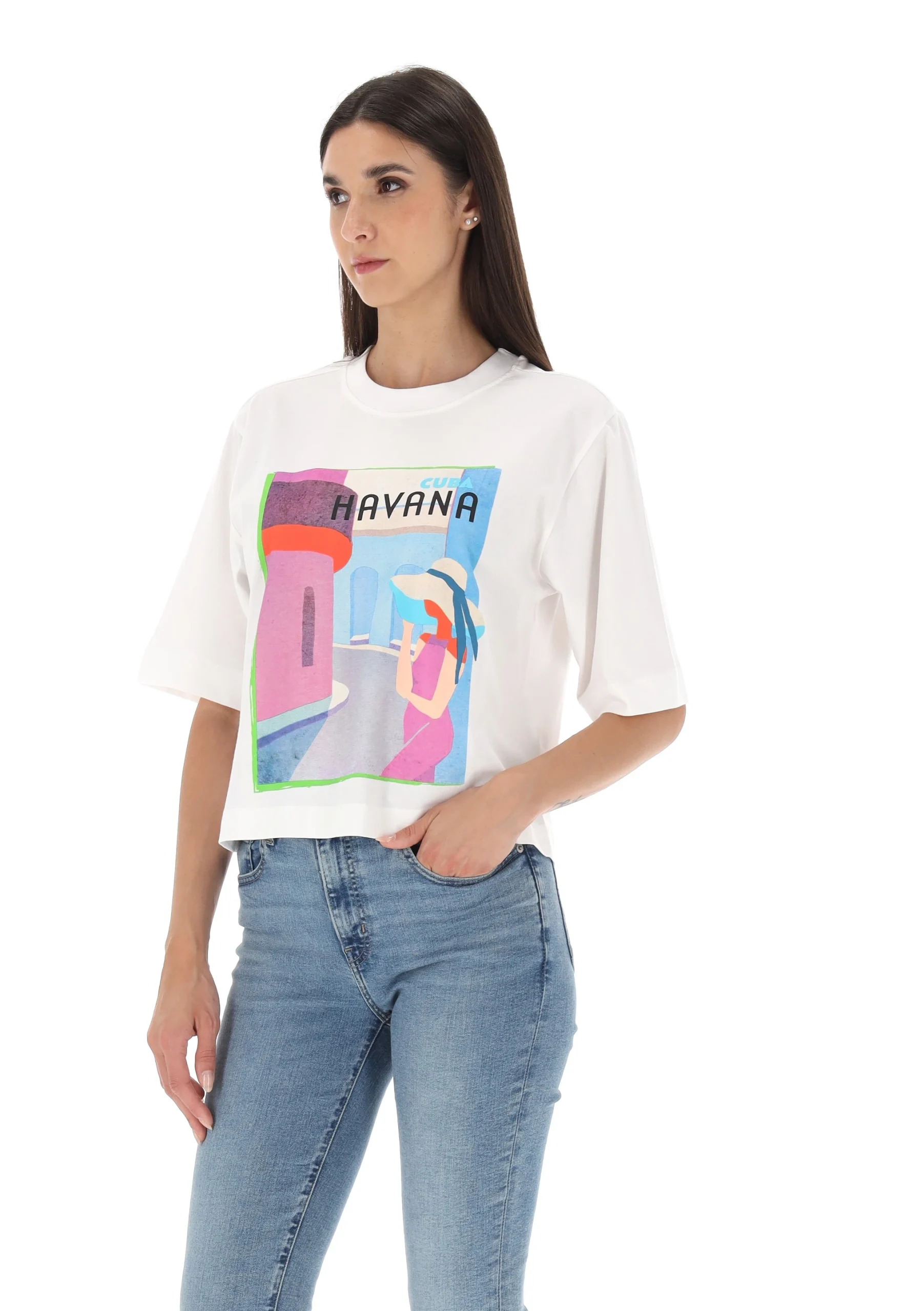 T-shirt Only con stampa Cuba art.15349877