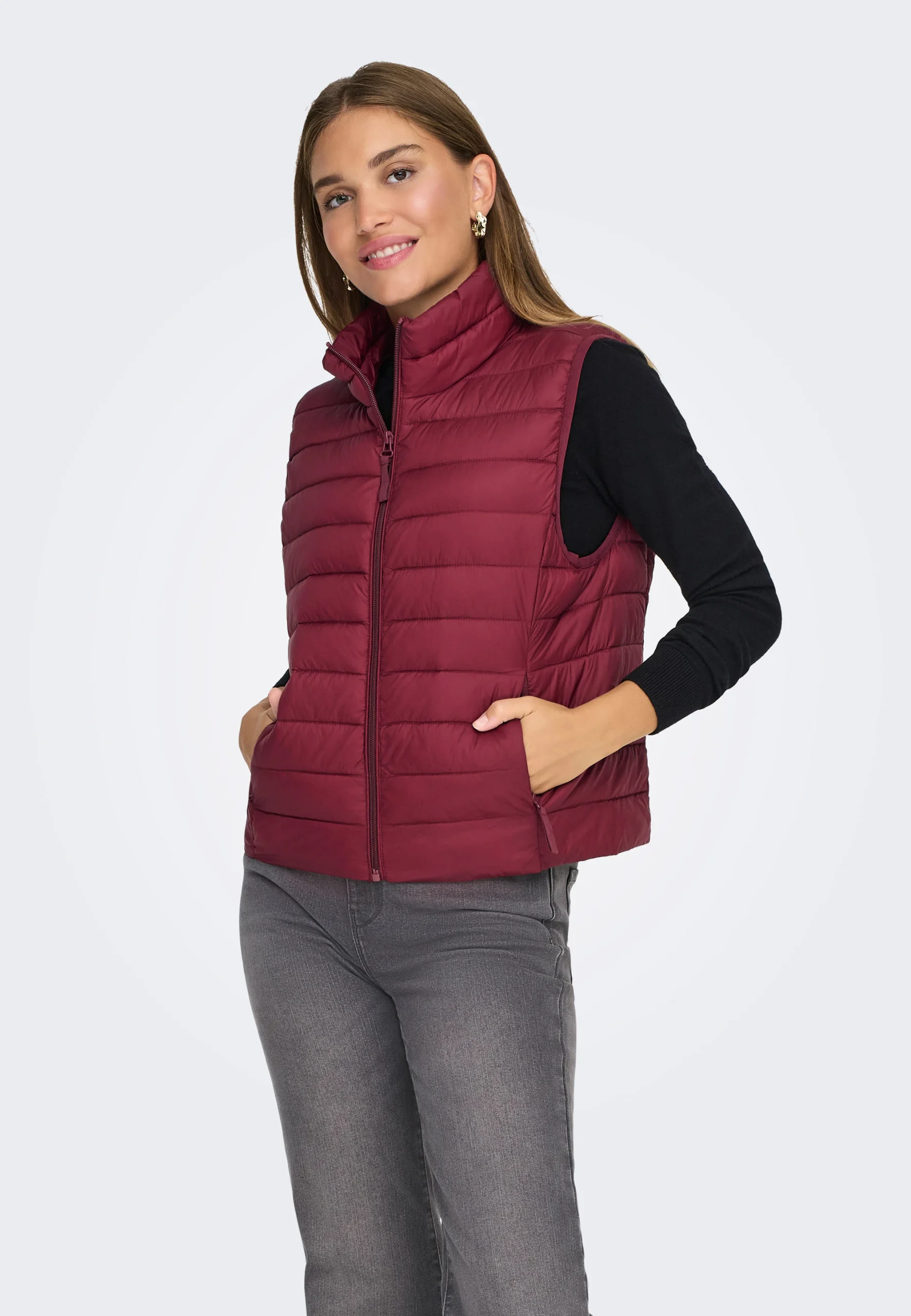 Gilet basic in tinta unita Only donna