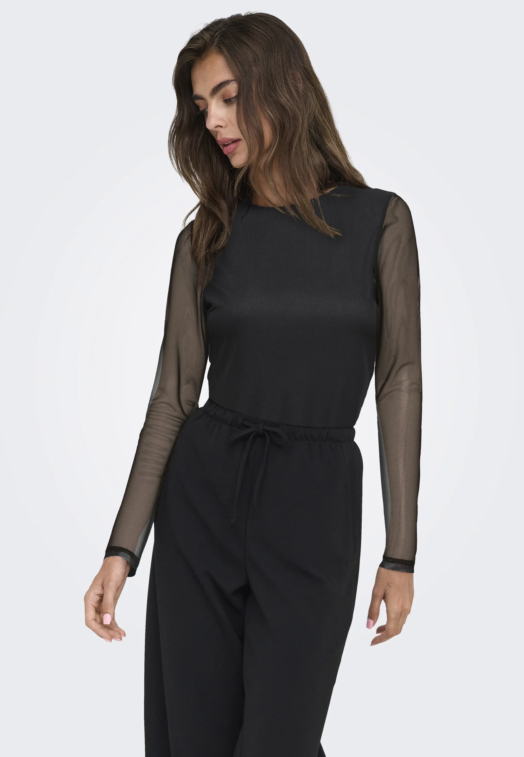 Maglia Only animalier con trasparenze art.15357642