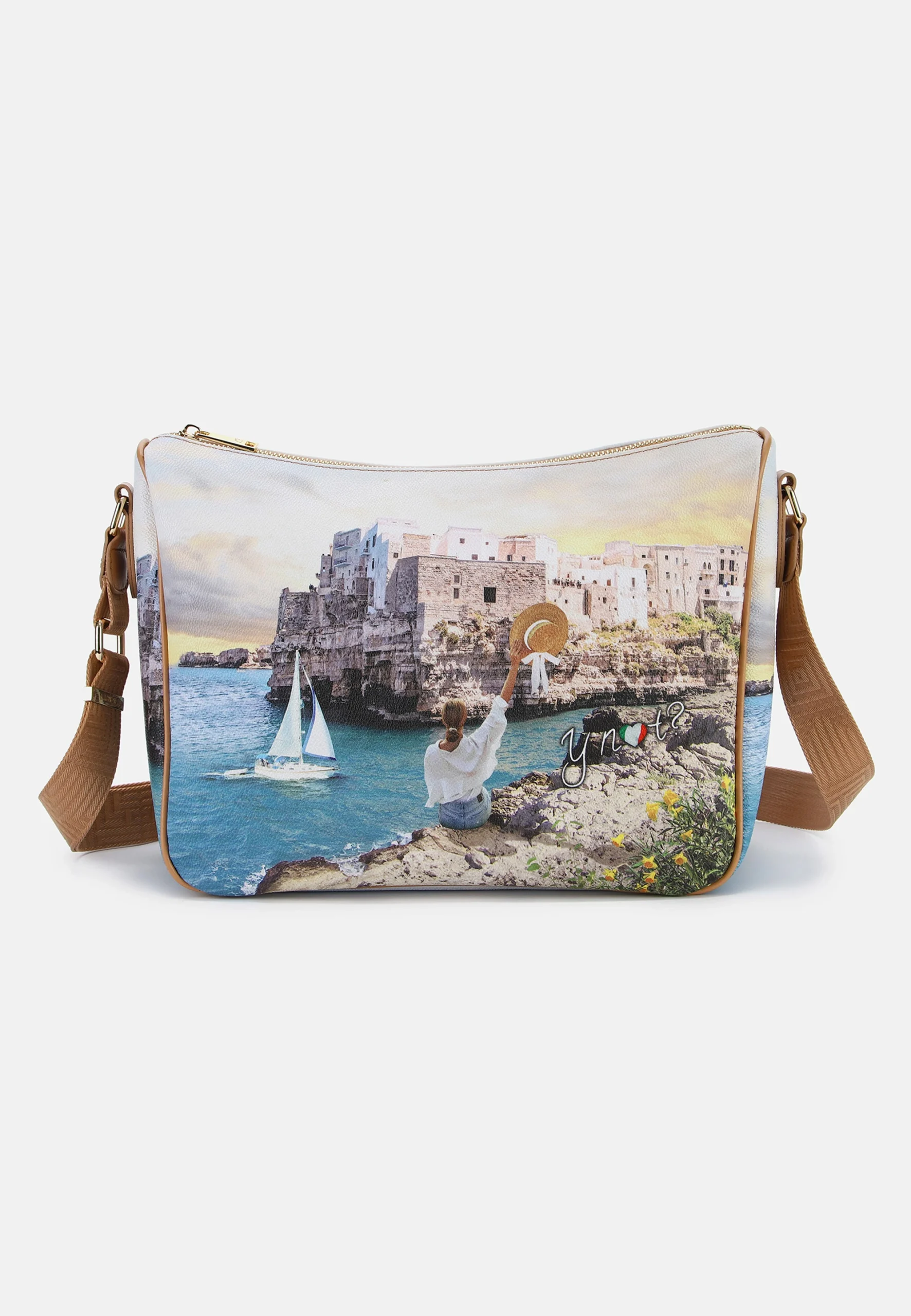 Borsa a tracolla con stampa città YNot? YES370S5