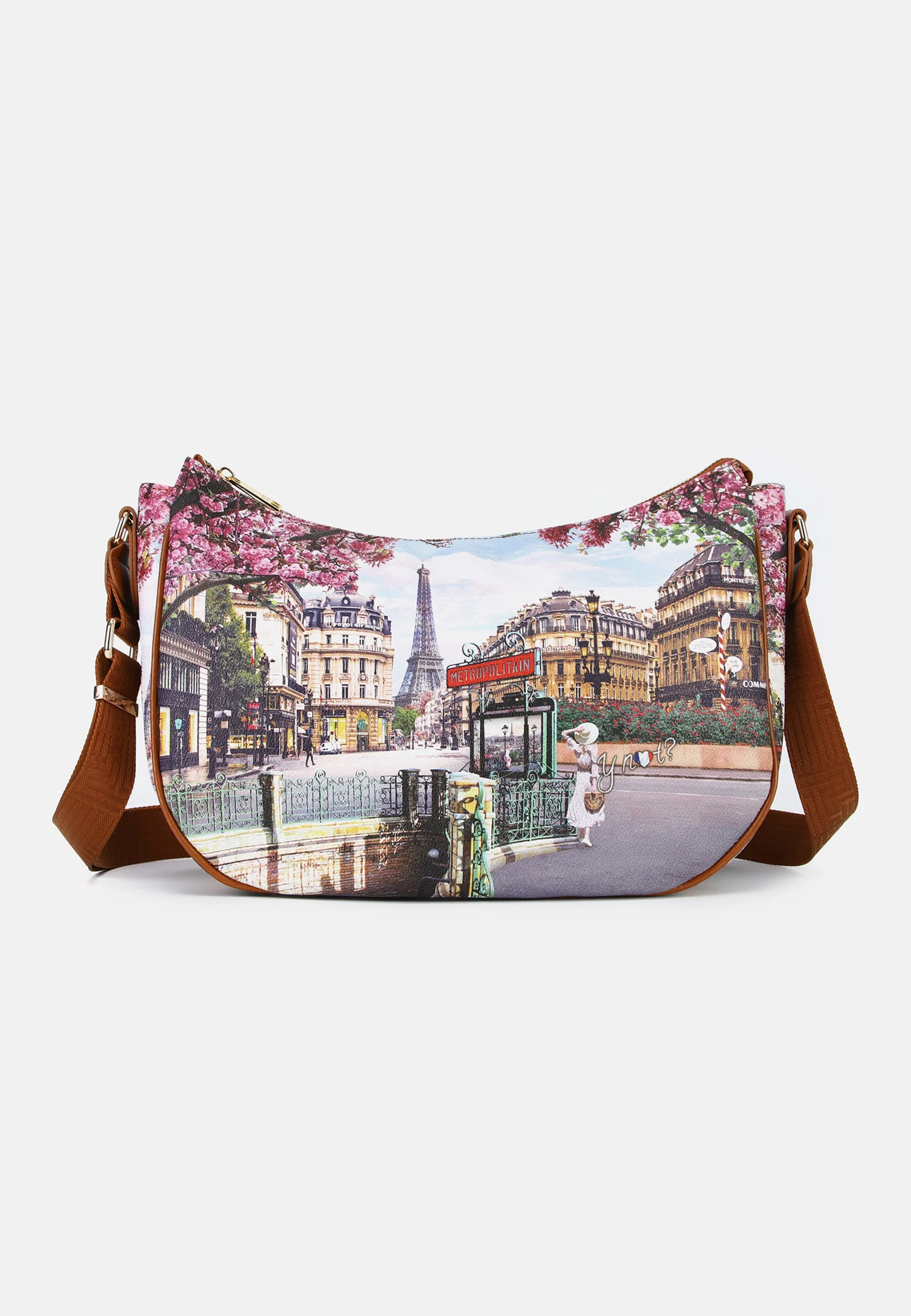 Borsa a tracolla YNot? Yes Bag con stampa città art. YES628S5