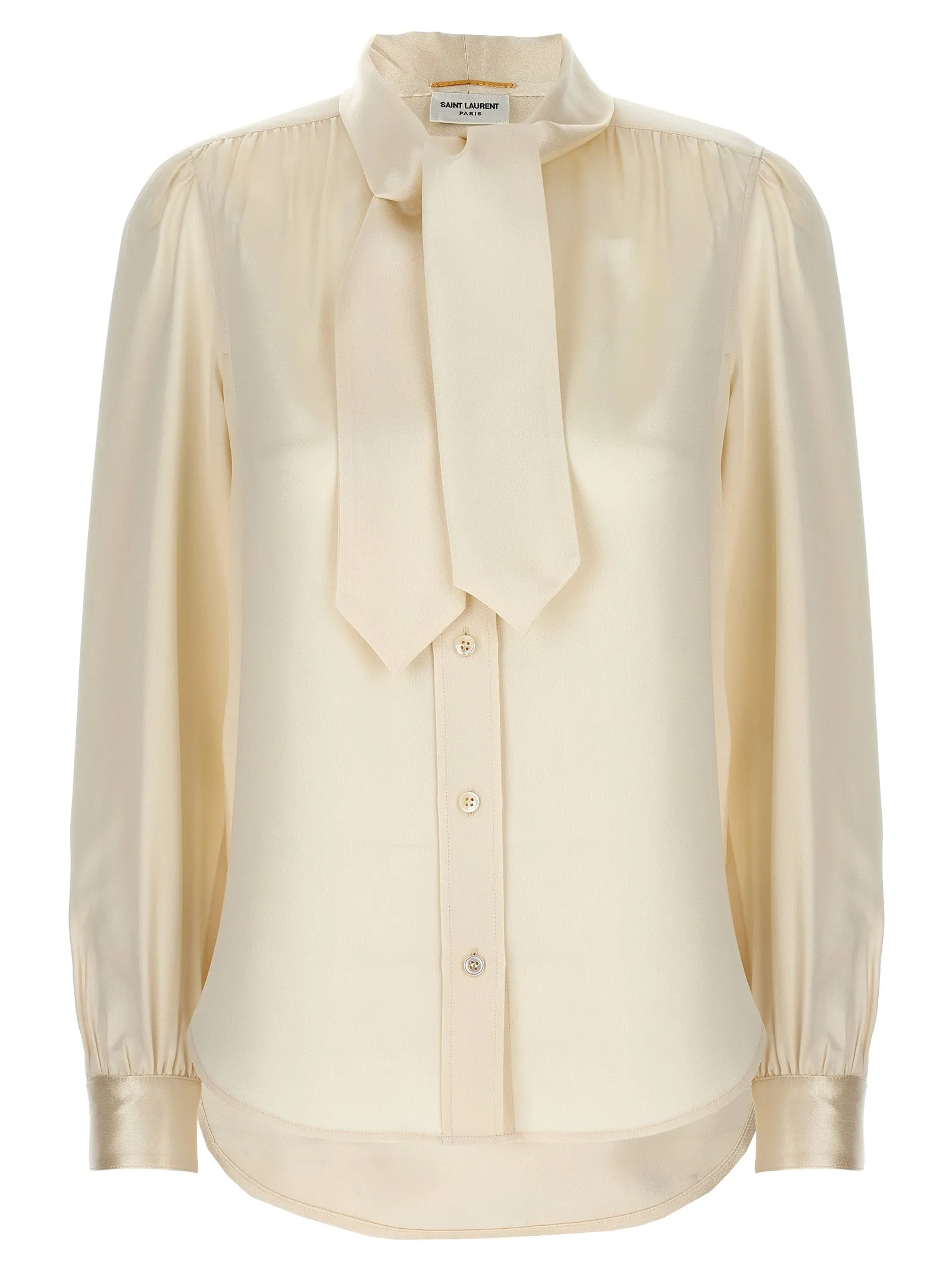 Lavalliere Silk Shirt Camicie Bianco