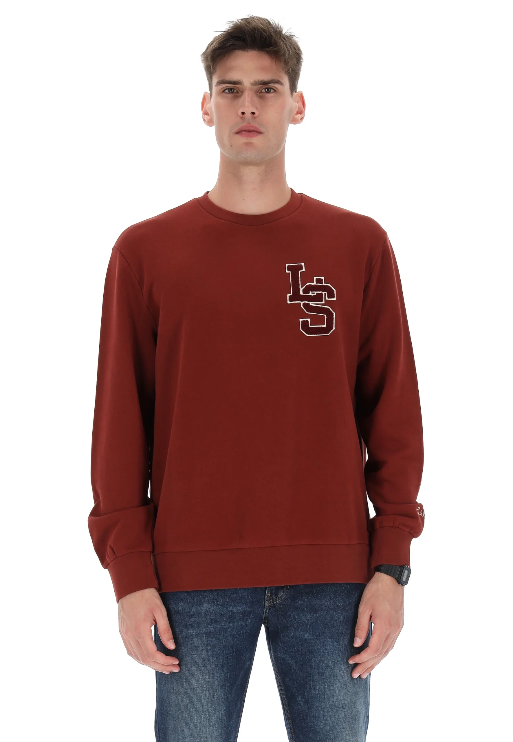 Felpa girocollo Levi's® con patch logo art.384230100v