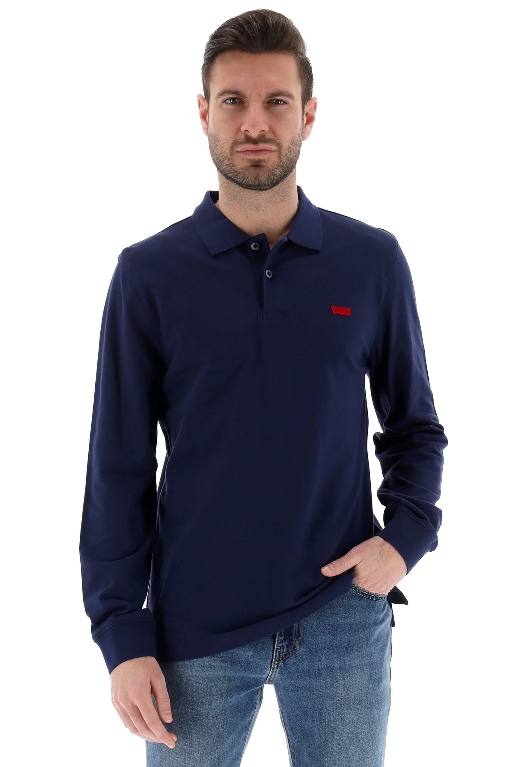 Polo manica lunga piquet Levi's® uomo slim fit