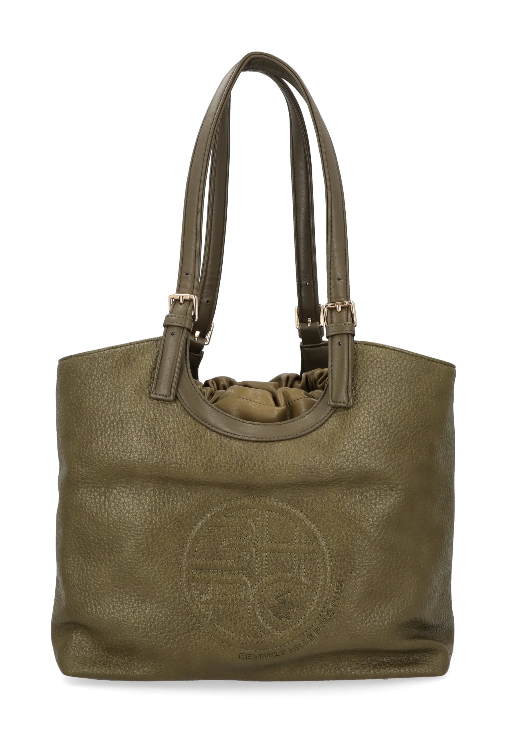 Borsa a spalla con fibbie regolabili e chiusura "a secchiello" Beverly Hills Polo Club